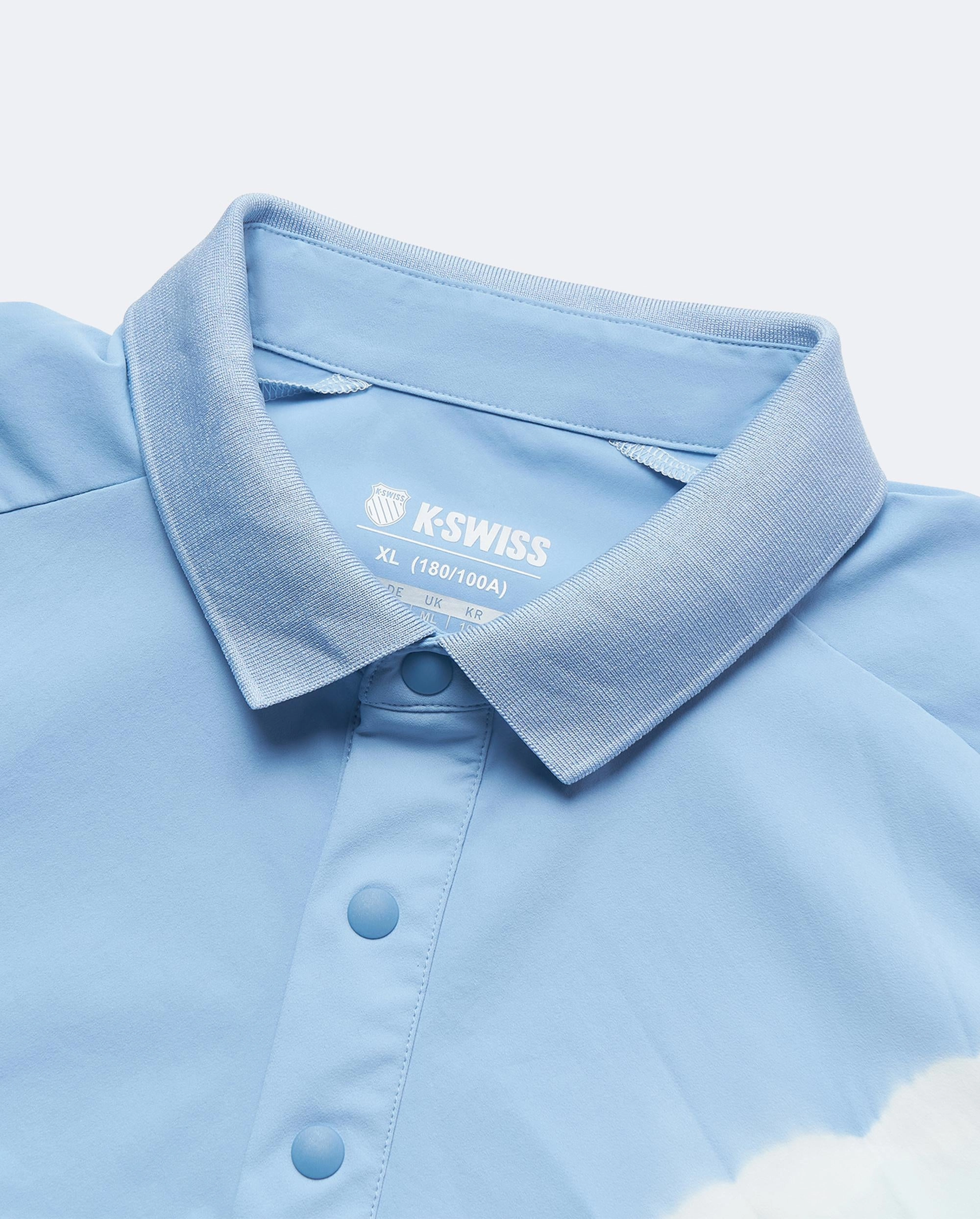 1010016-728 | MEN'S K-SWISS LOGO TIE-DYED POLO SHIRT | HARVEST