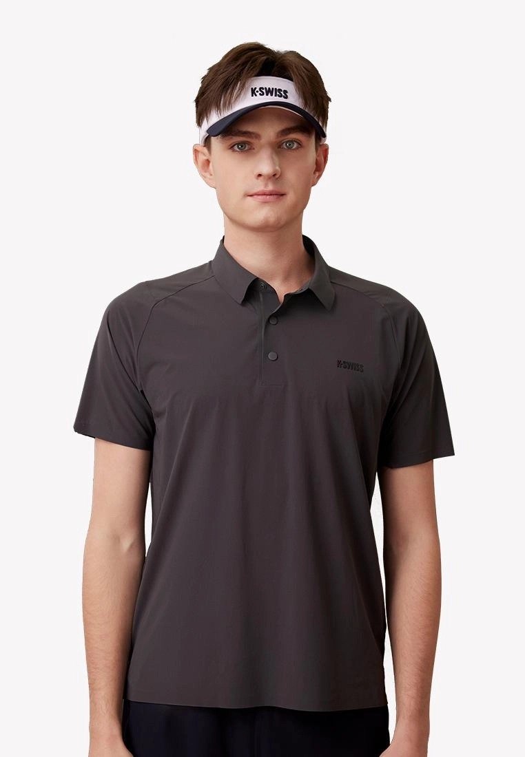 1010021-095 | MEN'S K-SWISS LOGO POLO SHIRT | GRAY/ASST