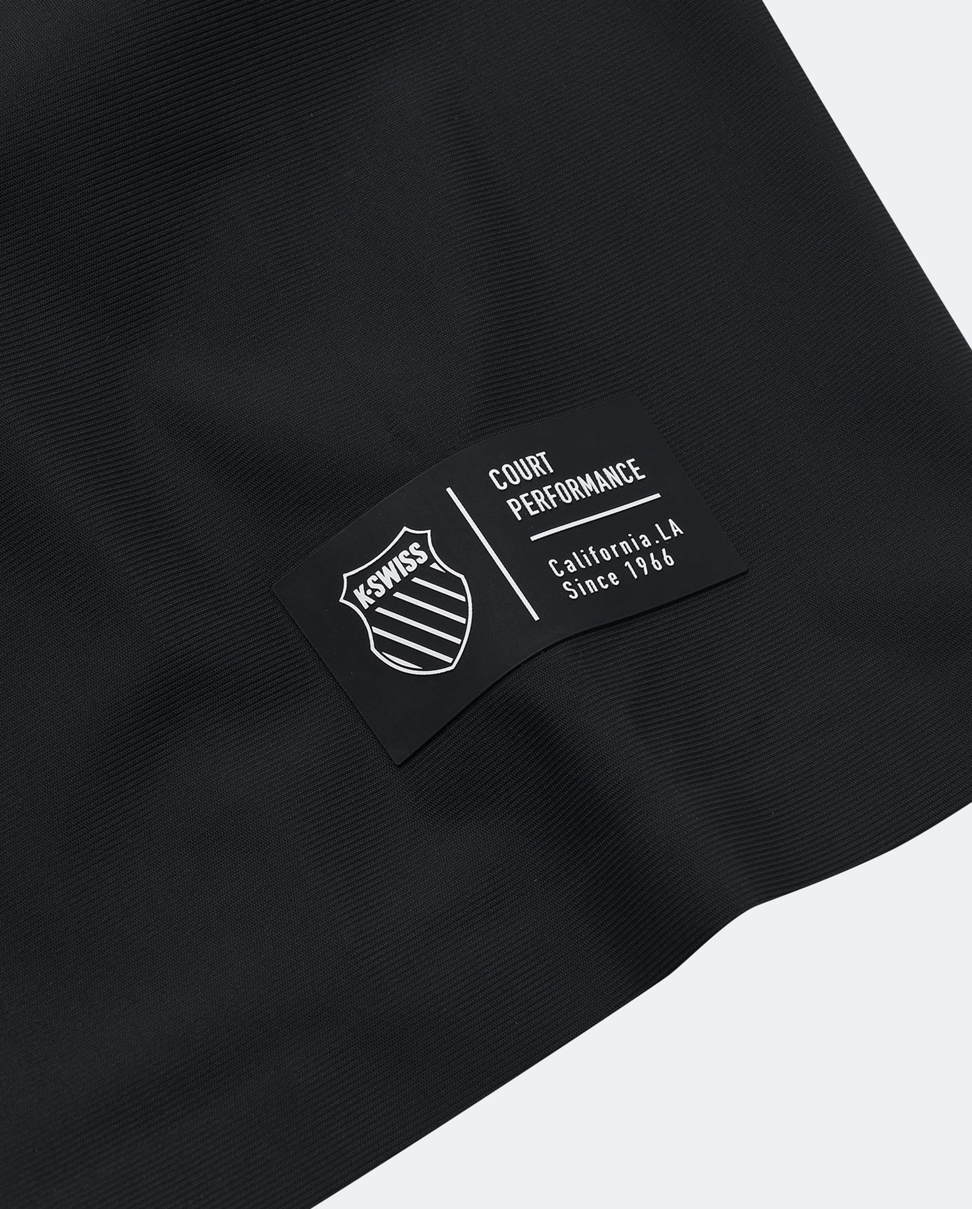 1010023-008 | MEN'S K-SWISS LOGO HALF-ZIP POLO SHIRT | BLACK
