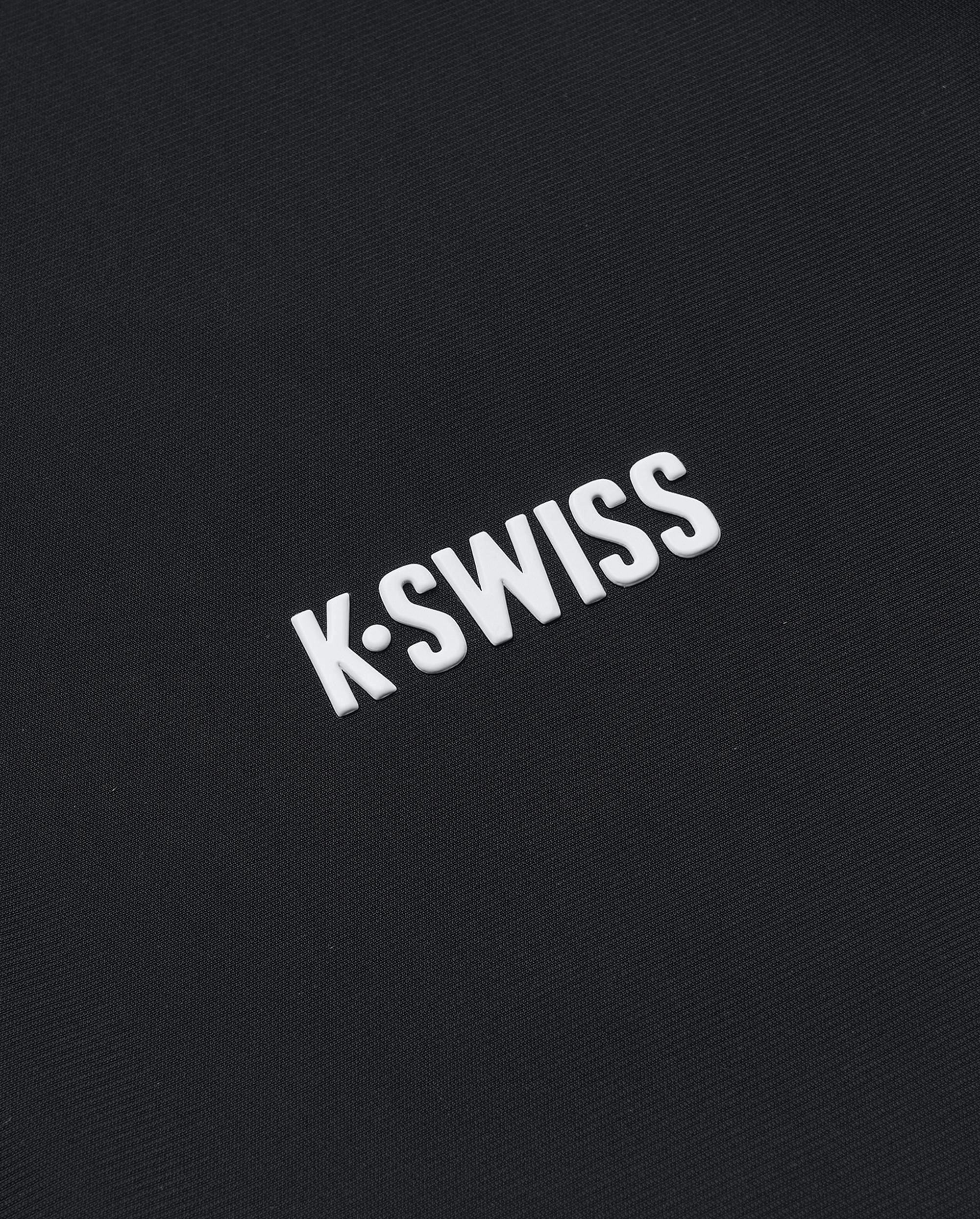 1010023-008 | MEN'S K-SWISS LOGO HALF-ZIP POLO SHIRT | BLACK