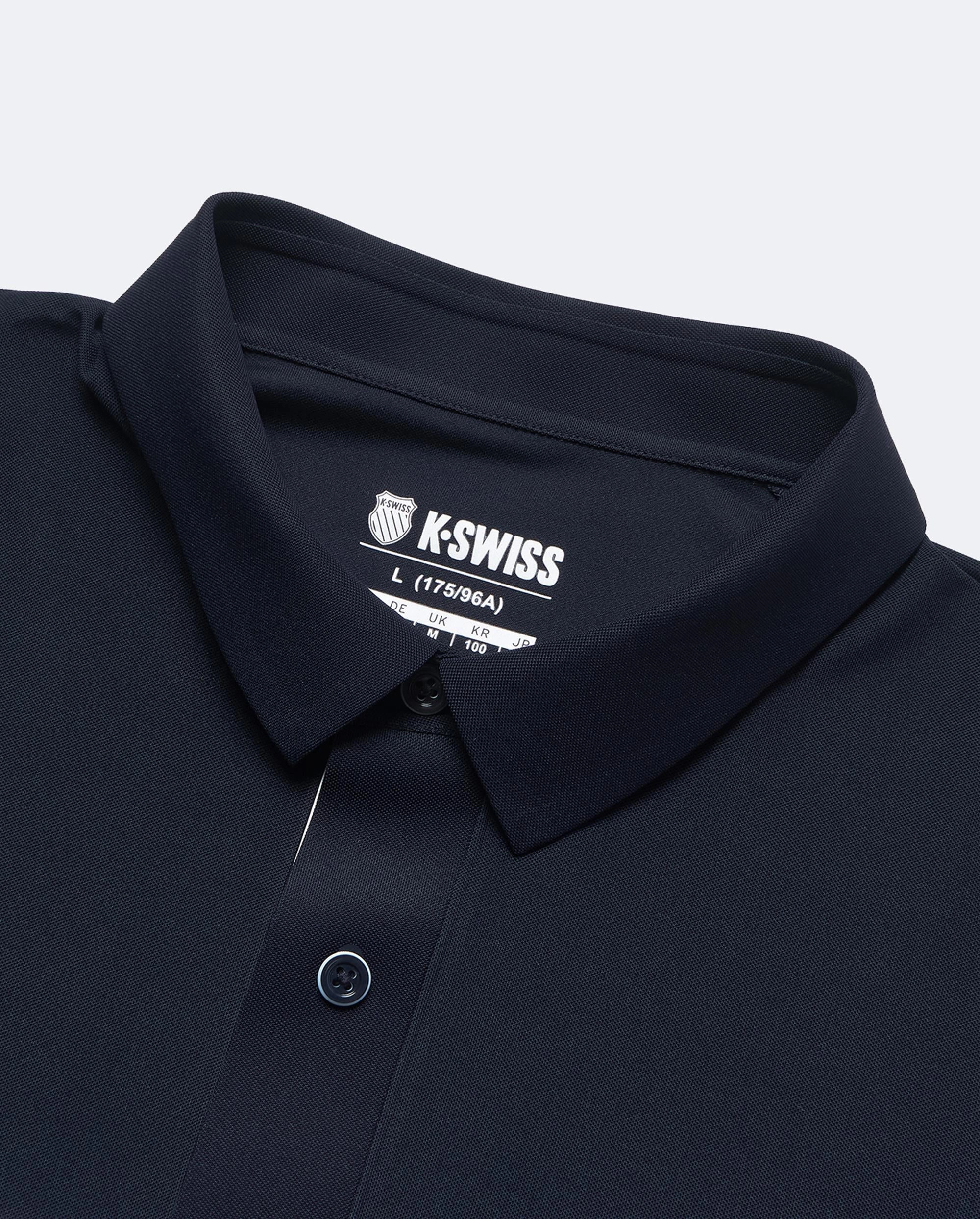 1010028-495 | MEN'S K-SWISS LOGO COLOR-BLOCK POLO SHIRT | BLUE/MISC