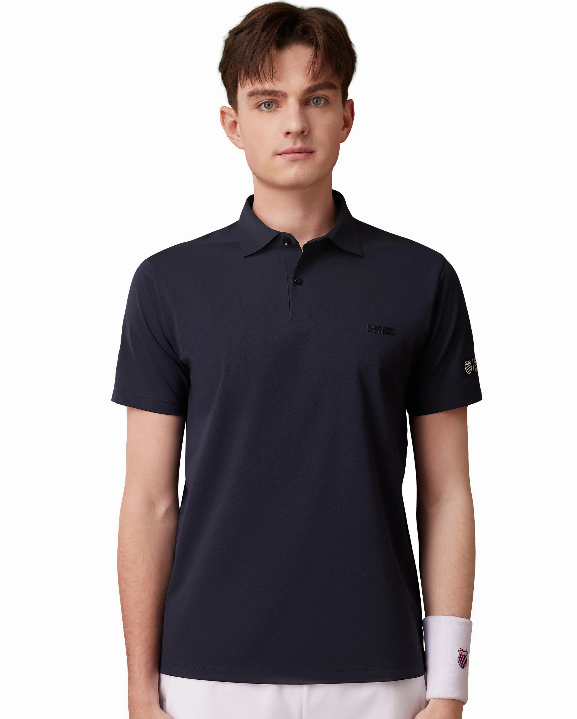 1010261-401 | MEN'S K-SWISS LOGO POLO SHIRT | VINTAGE BLUE