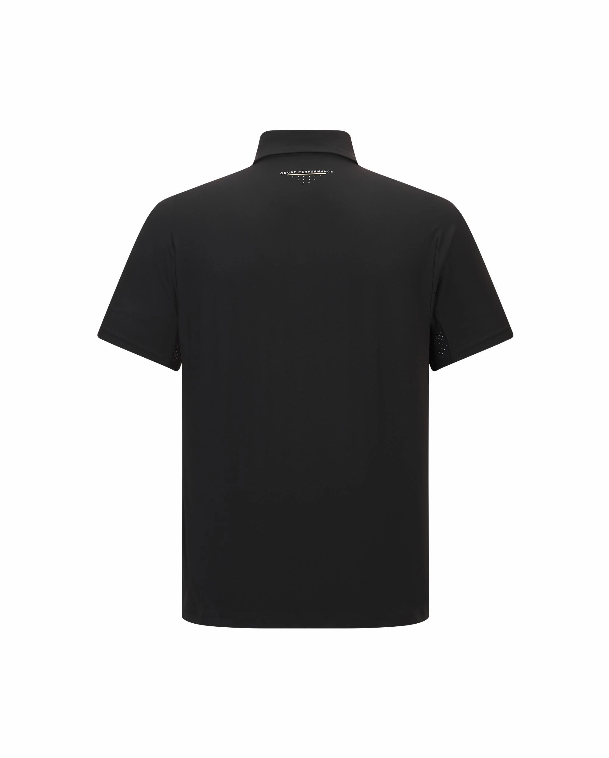 1011643-008 | MEN'S K-SWISS LOGO UPF50  COOL FEEL POLO SHIRT | BLACK