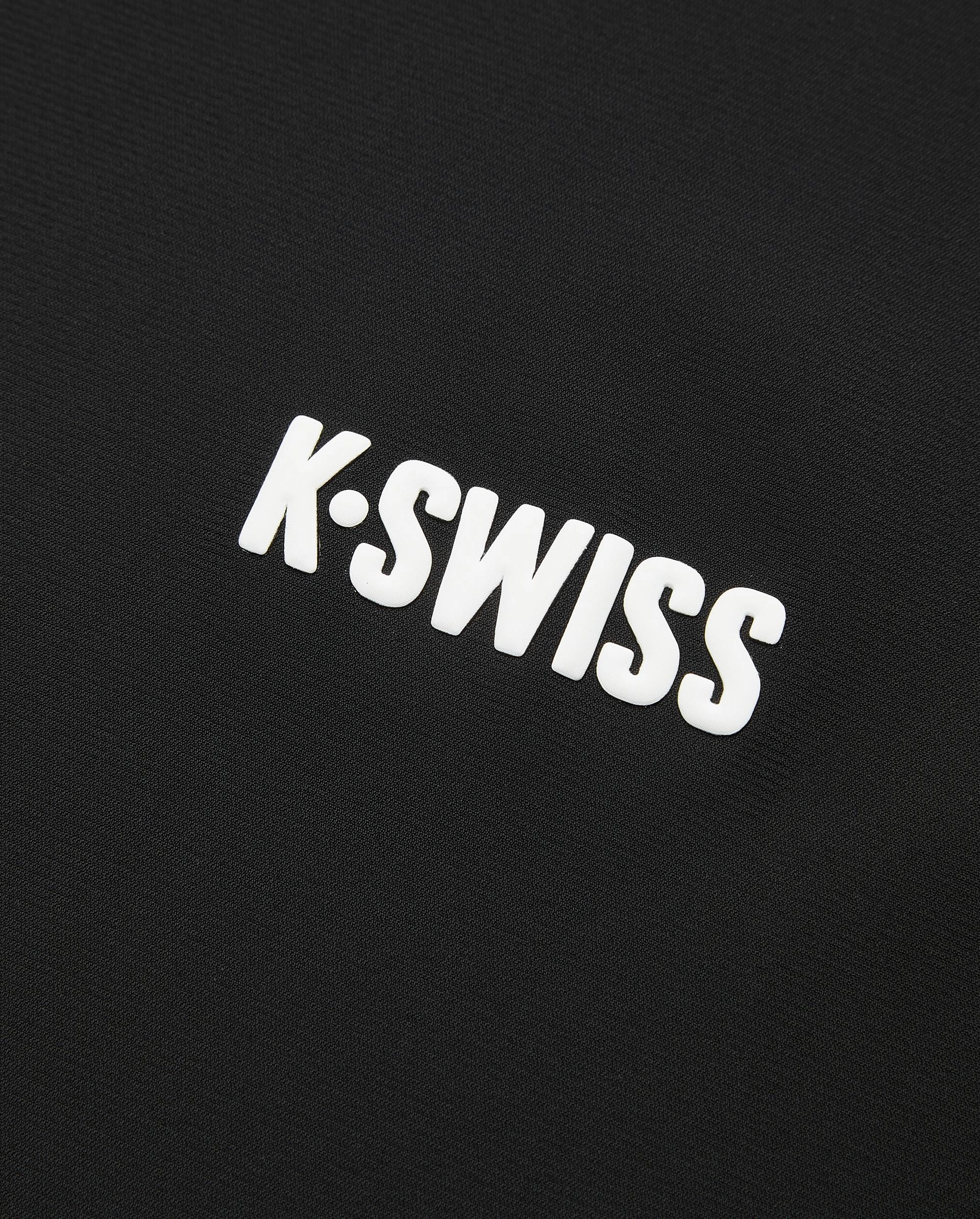 1011643-008 | MEN'S K-SWISS LOGO UPF50  COOL FEEL POLO SHIRT | BLACK