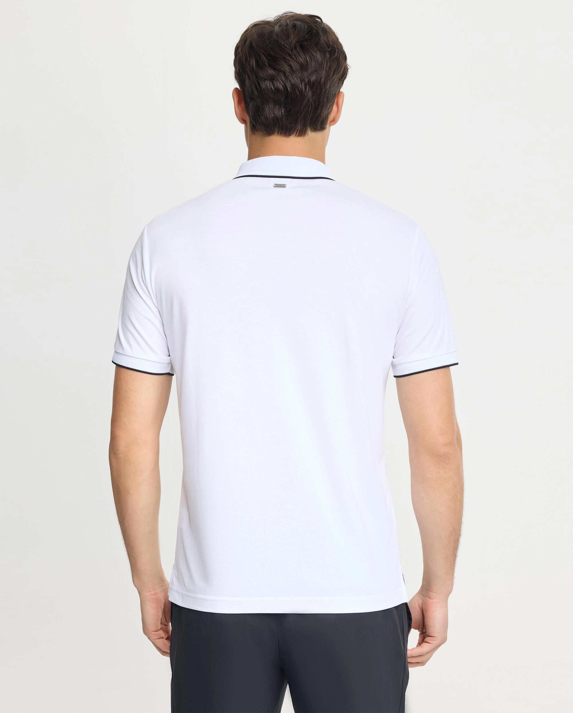 108278-101 | MEN'S K-SWISS LOGO POLO SHIRT | WHITE/WHITE
