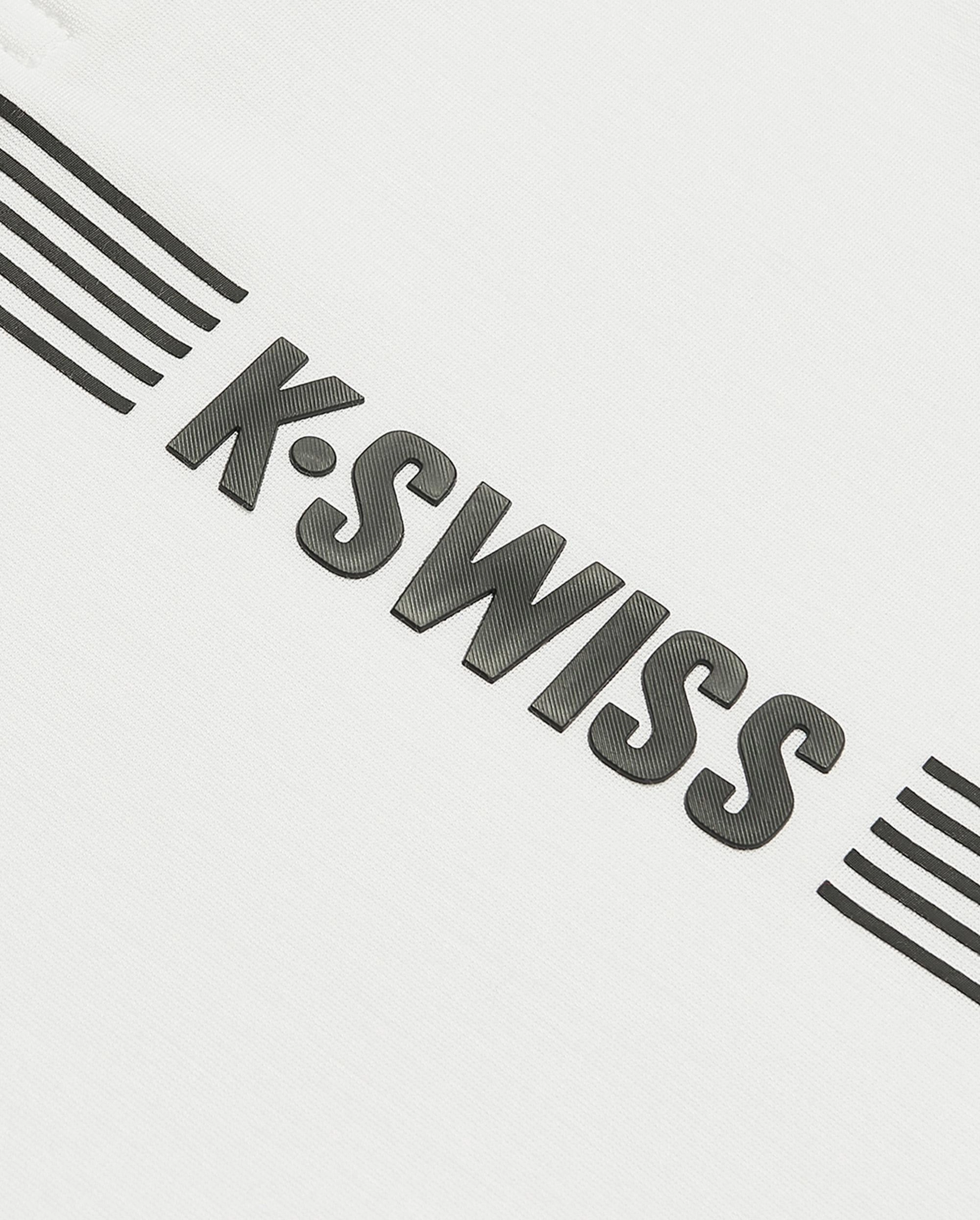 108278-101 | MEN'S K-SWISS LOGO POLO SHIRT | WHITE/WHITE