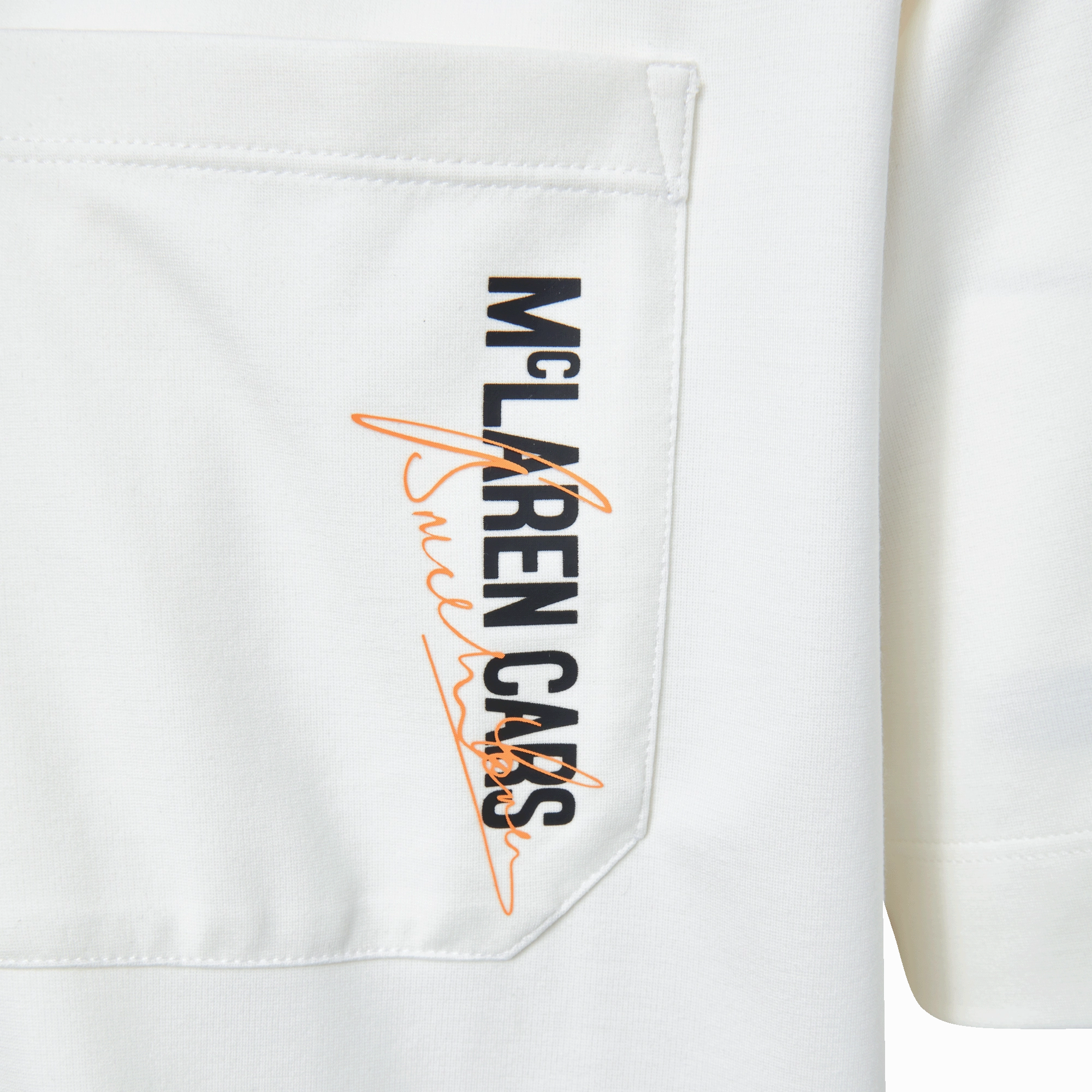 109355-156 | MCLAREN F1 TEAM CARS POCKET TEE | WHITE