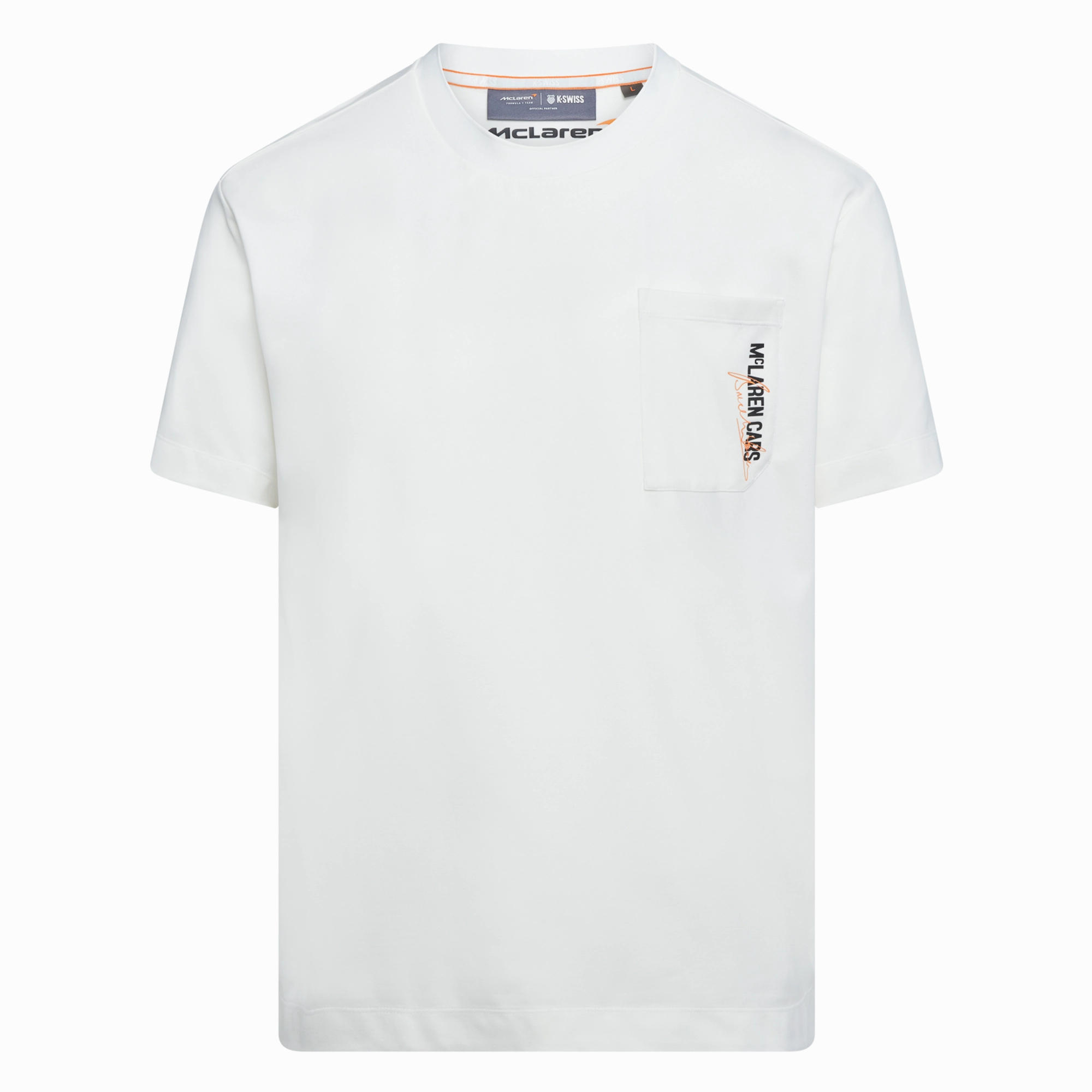 109355-156 | MCLAREN F1 TEAM CARS POCKET TEE | WHITE