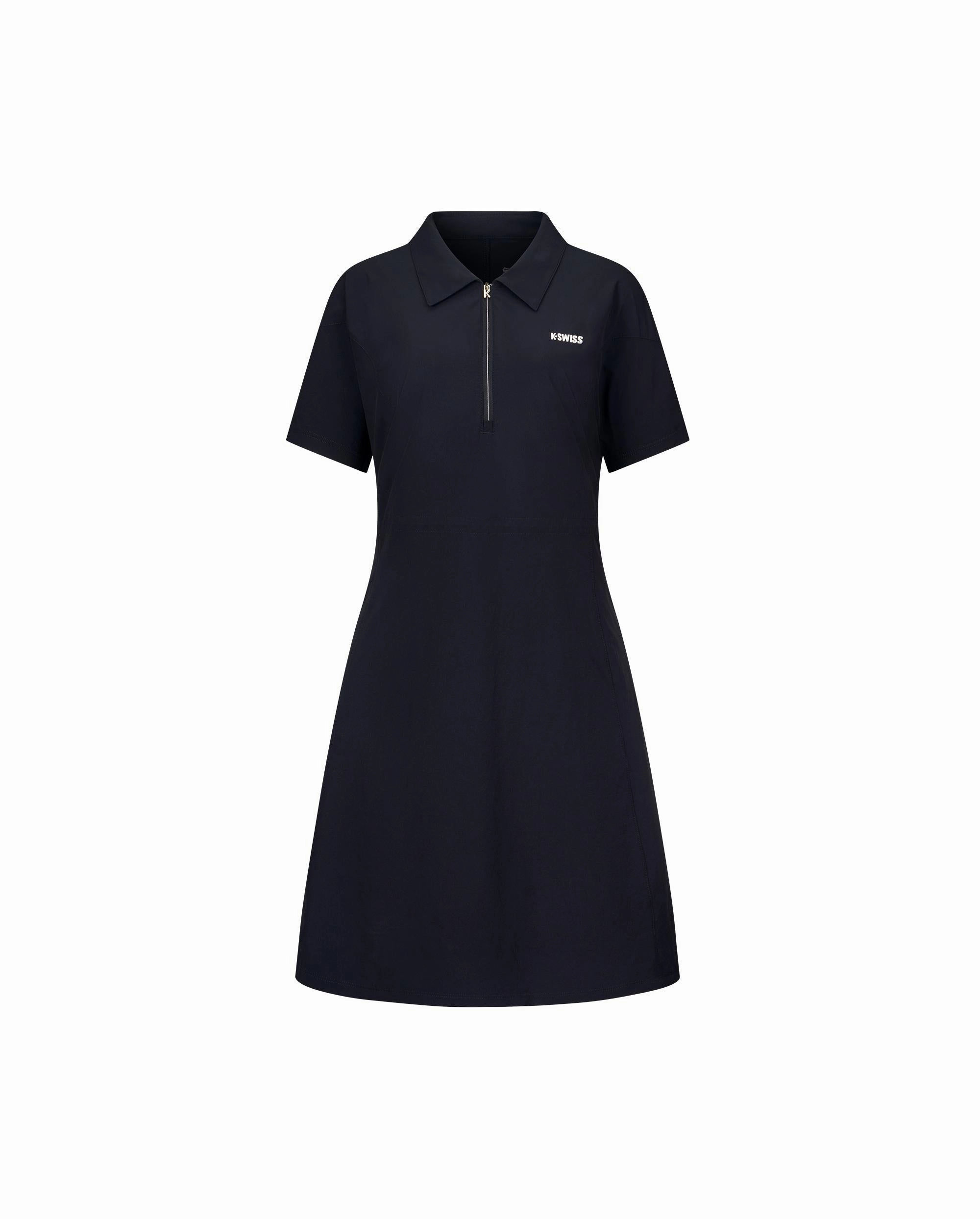 1910772-495 | WOMEN'S K-SWISS LOGO HALF-ZIP POLO DRESS | BLUE/MISC