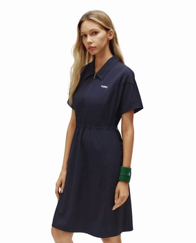 1910772-495 | WOMEN'S K-SWISS LOGO HALF-ZIP POLO DRESS | BLUE/MISC