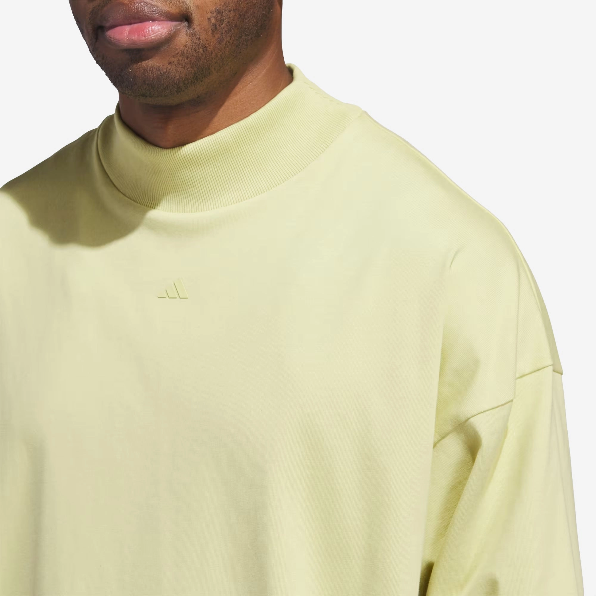 Adidas | BASKETBALL LONG SLEEVE TEE  { HALO GOLD