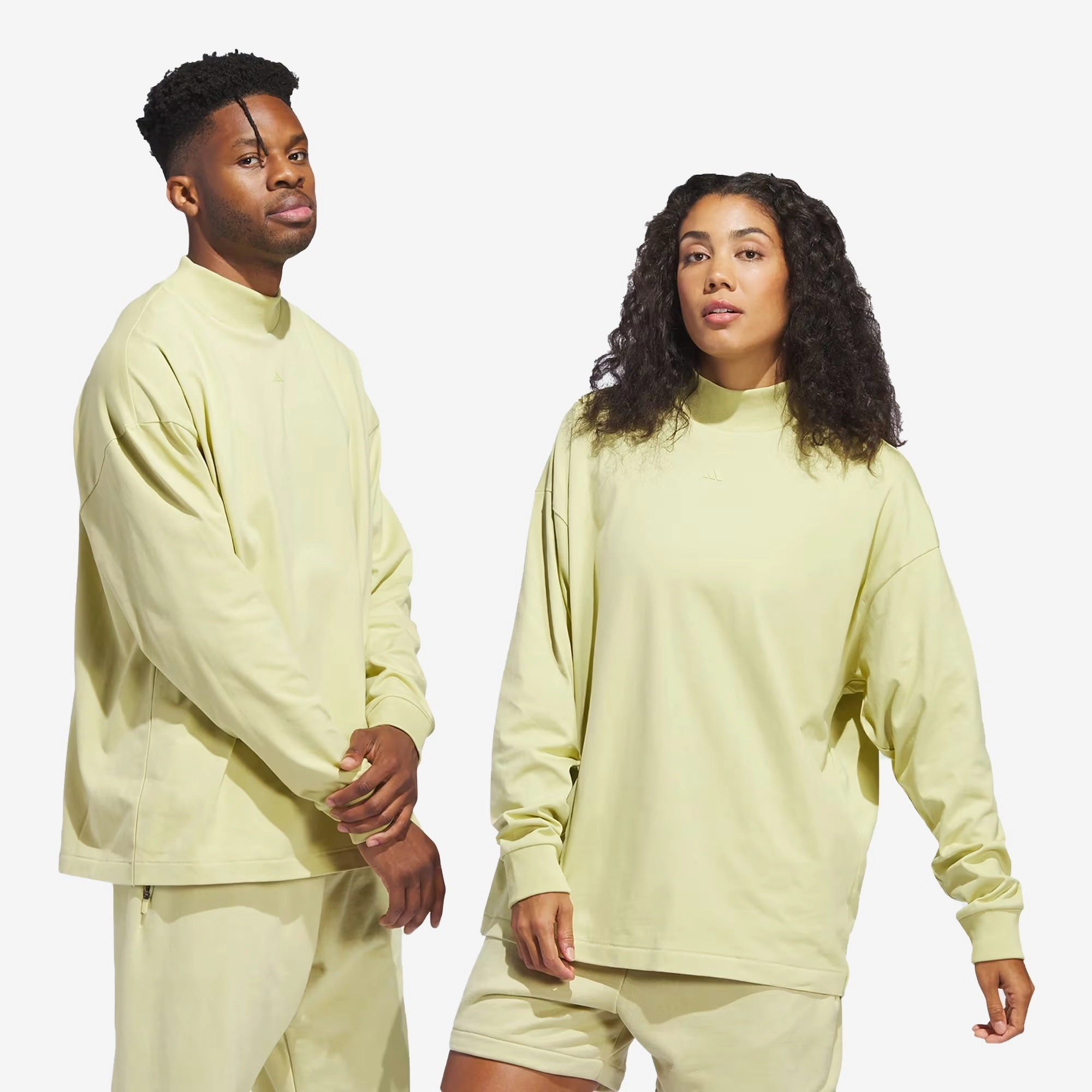 Adidas | BASKETBALL LONG SLEEVE TEE  { HALO GOLD