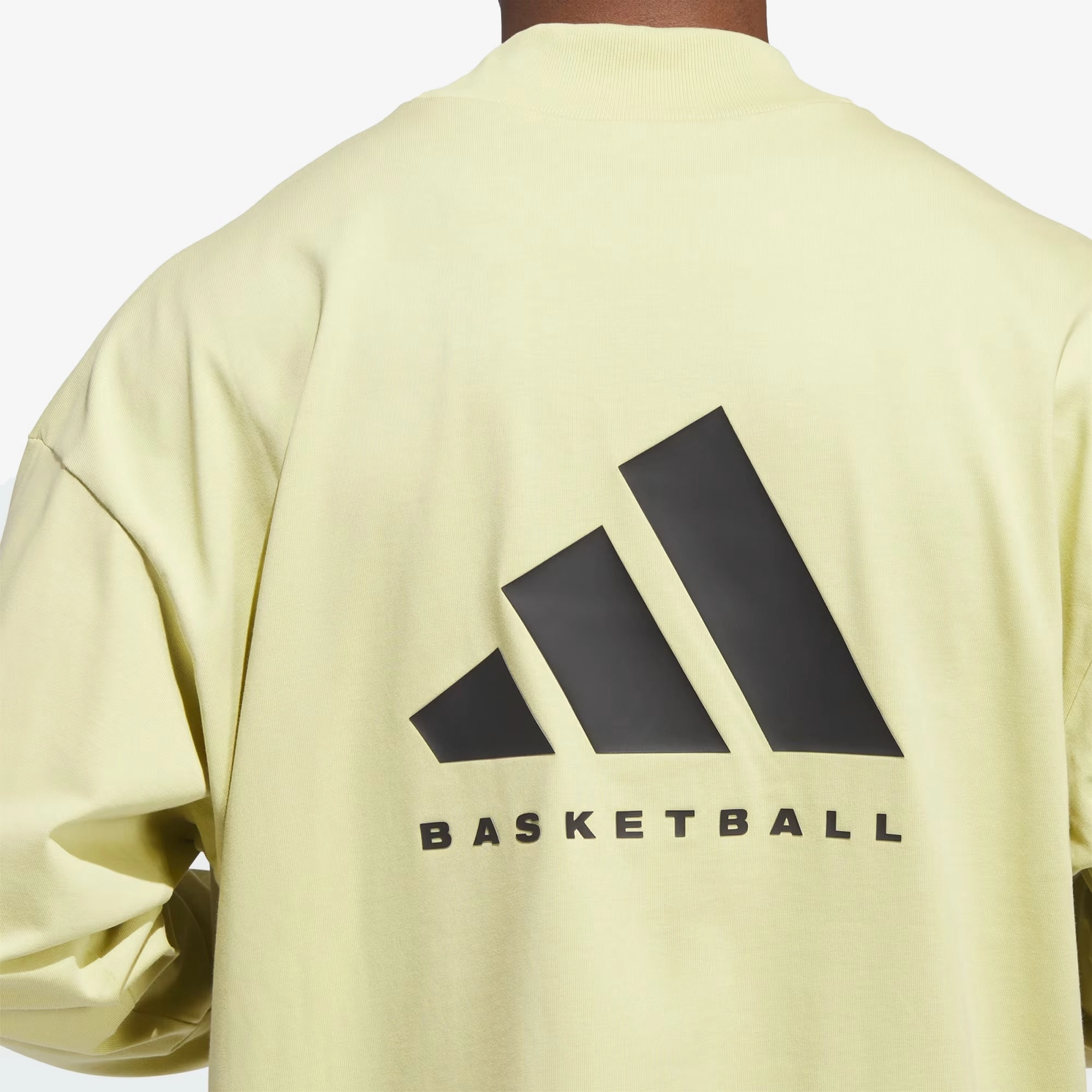 Adidas | BASKETBALL LONG SLEEVE TEE  { HALO GOLD