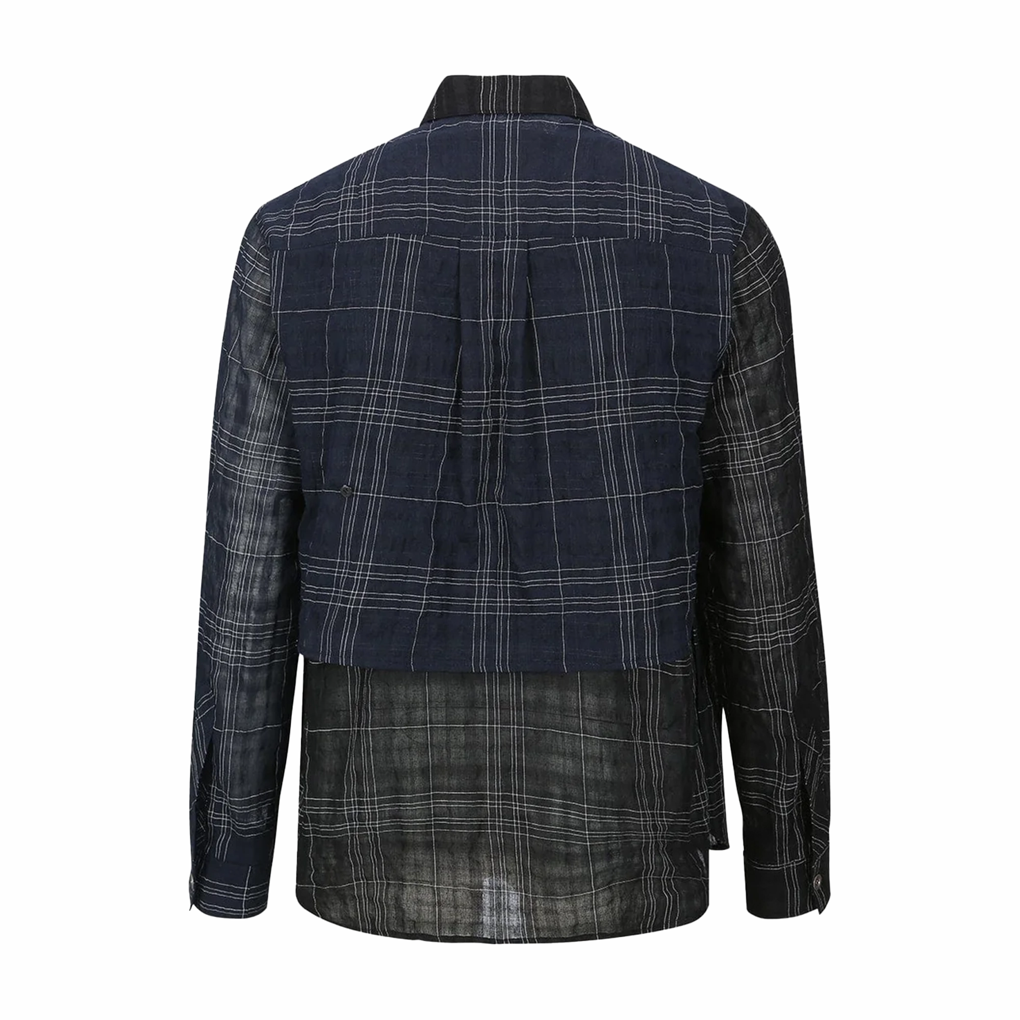 Andersson Bell Check Layered Shirts Black ATB1275M