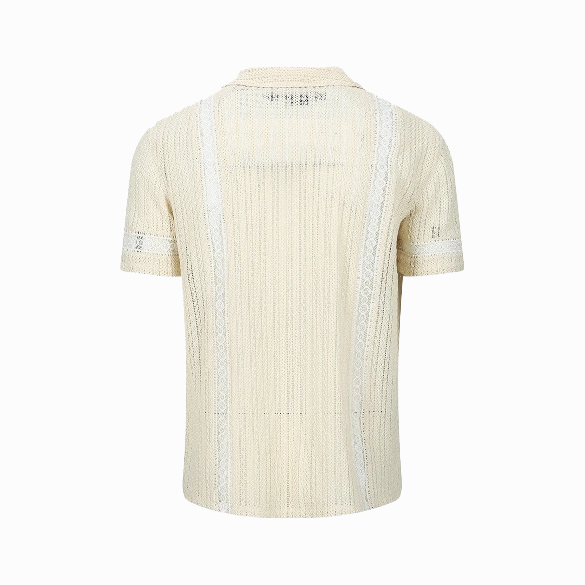 Andersson Bell Jacquard Stripe Shirts Ecru ATB1279M
