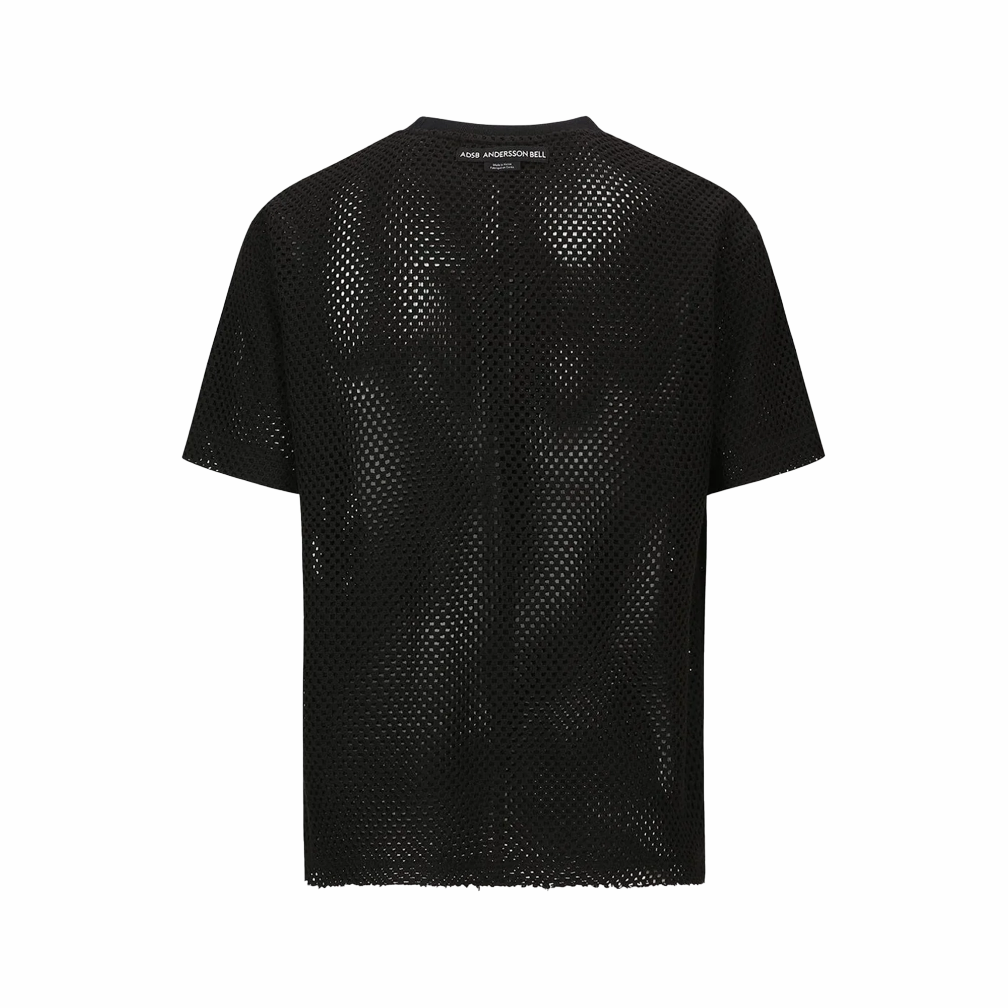 Andersson Bell Star Patch Mesh T-Shirts Black ATB1295M