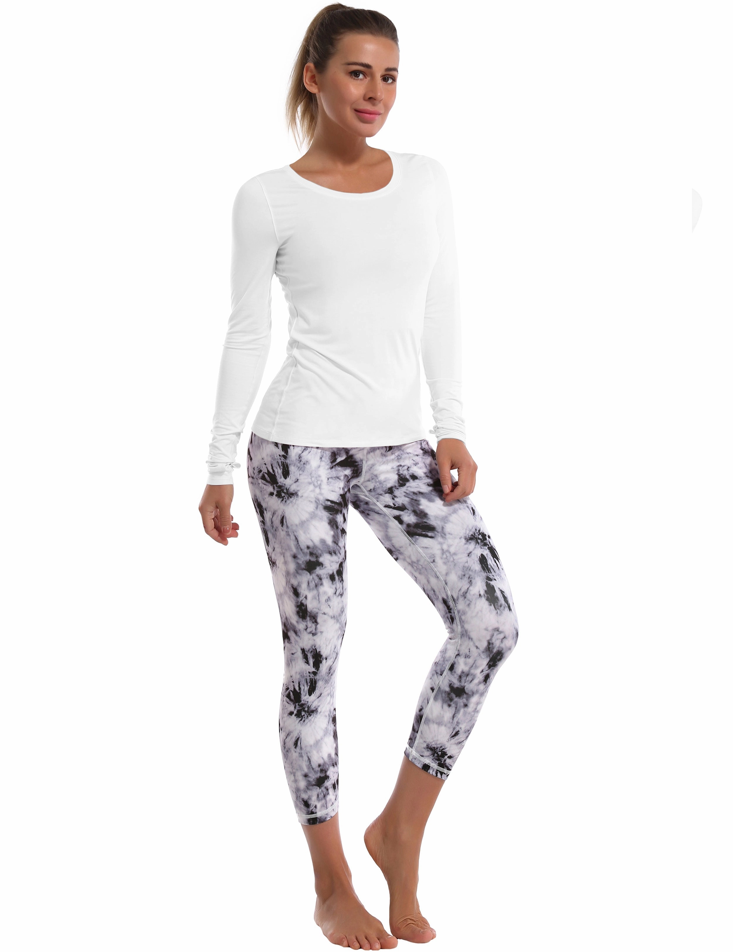 Athlete Long Sleeve Tops white_Golf