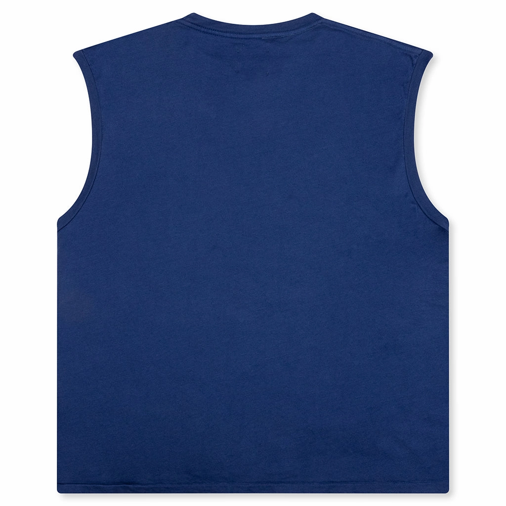 Augi Sleeveless Tee - Navy