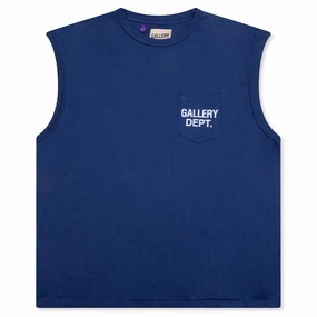 Augi Sleeveless Tee - Navy