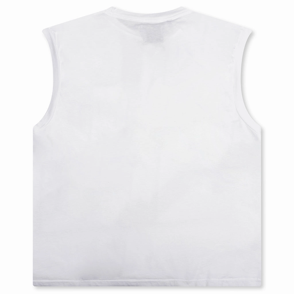 Augi Sleeveless Tee - White
