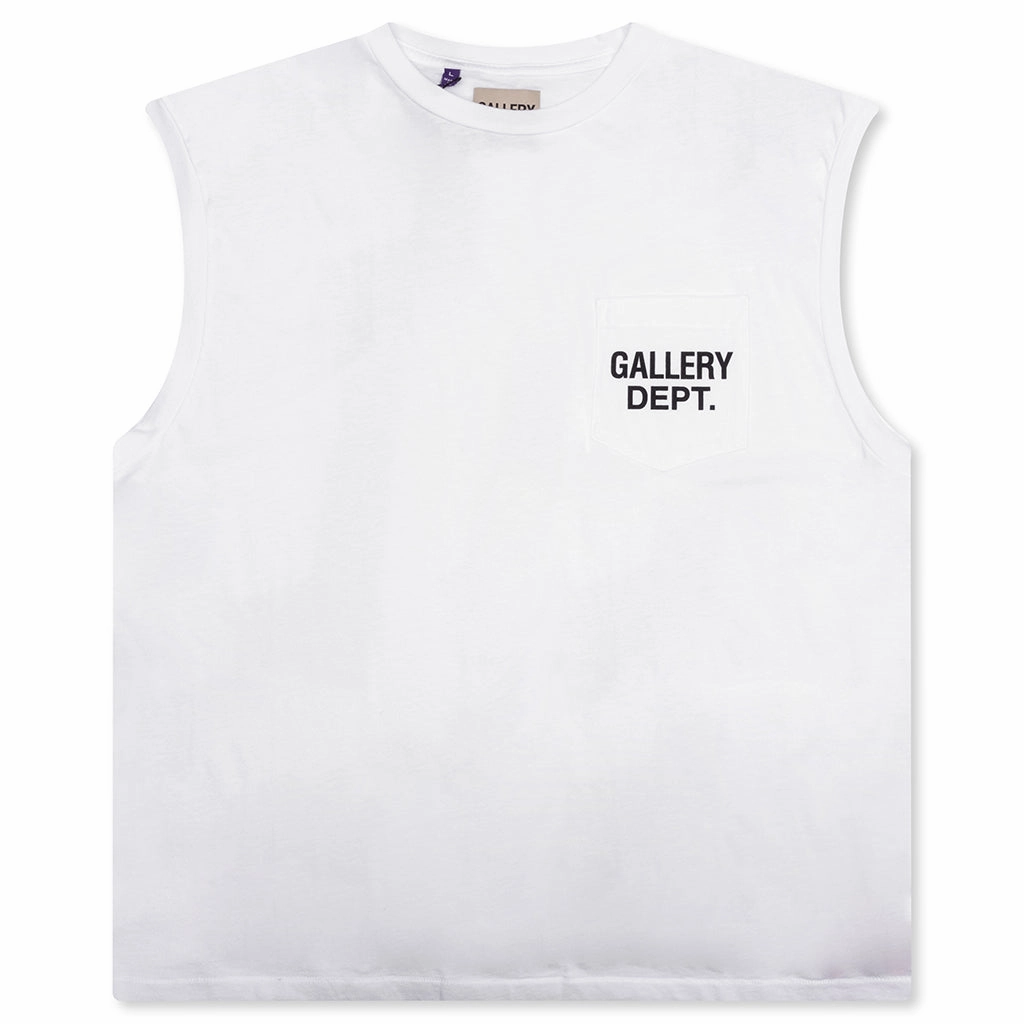 Augi Sleeveless Tee - White