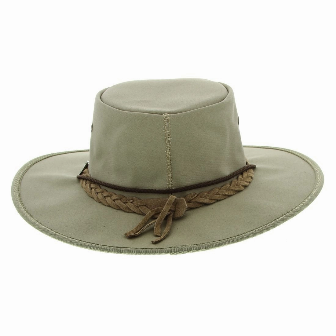 Barmah 1054 KH Khaki Drover Allover Canvas Hat