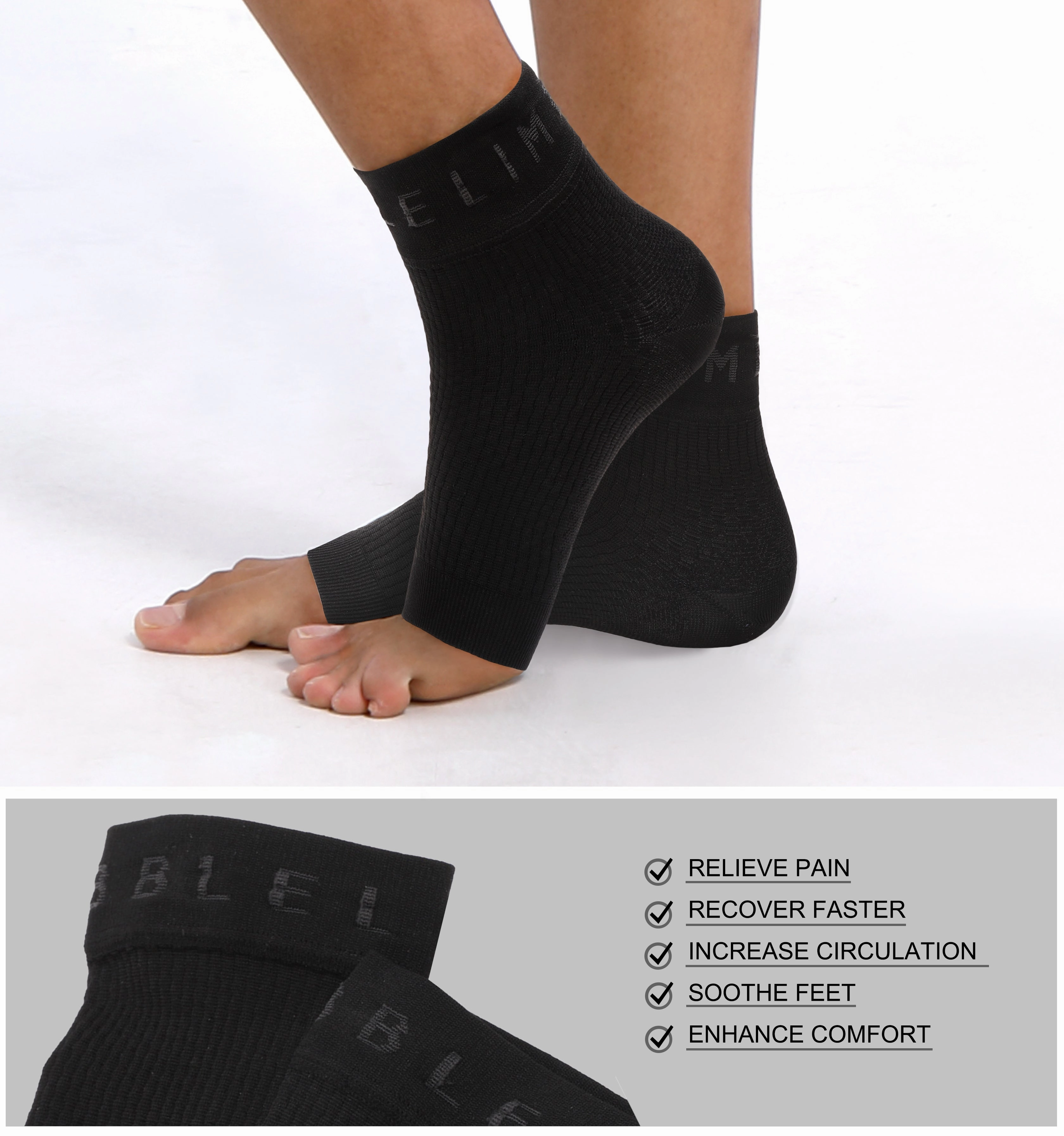 BUBBLELIME 80N/20S Compression Arch Support Ankle Brace_Golf