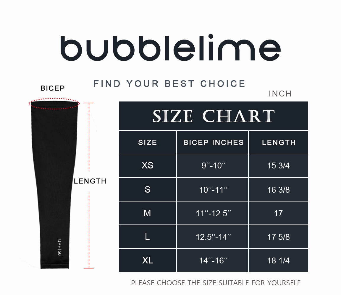 BUBBLELIME 82N/18S Sports Arm Sleeve_Golf