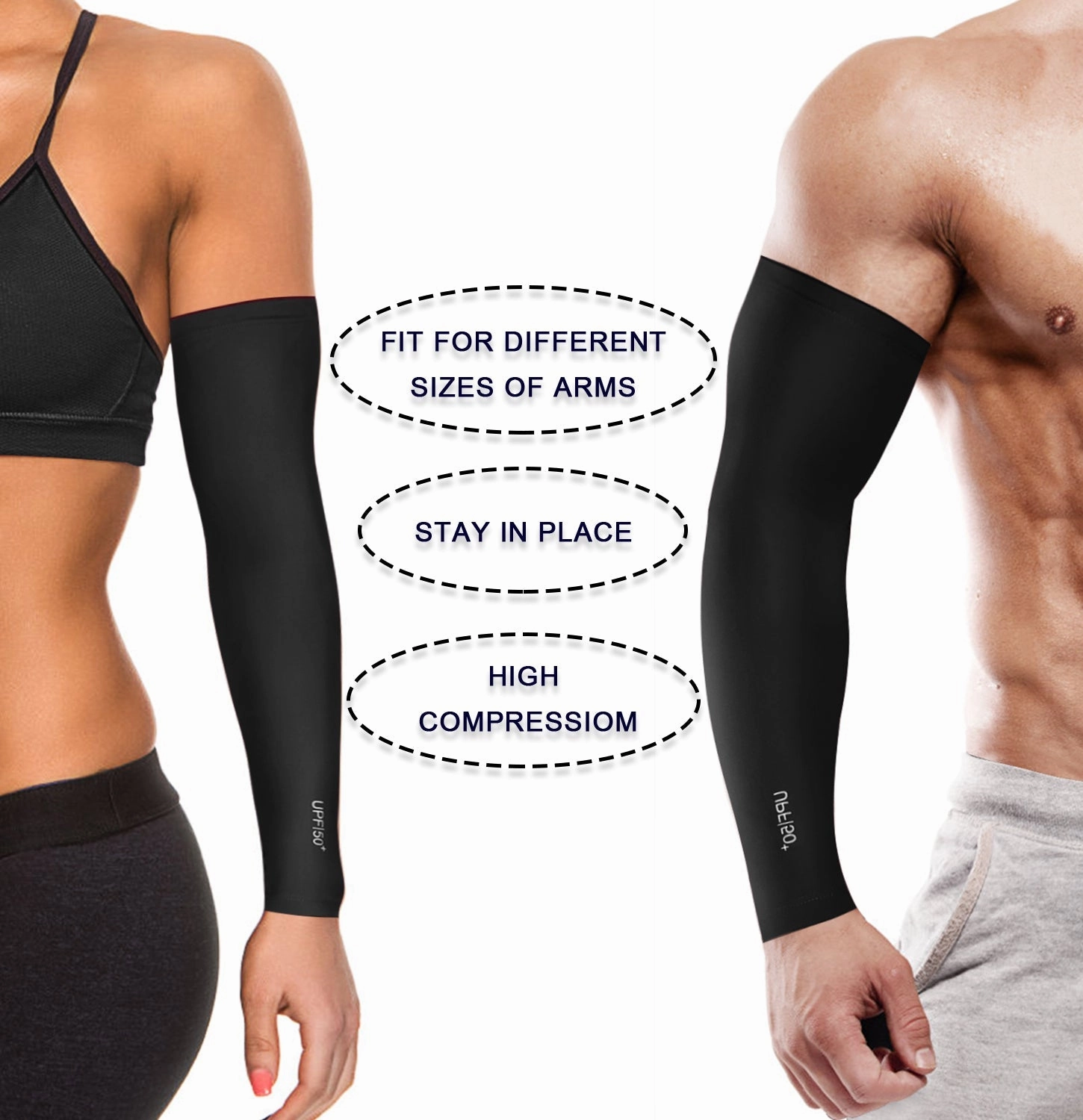 BUBBLELIME 82N/18S Sports Arm Sleeve_Golf