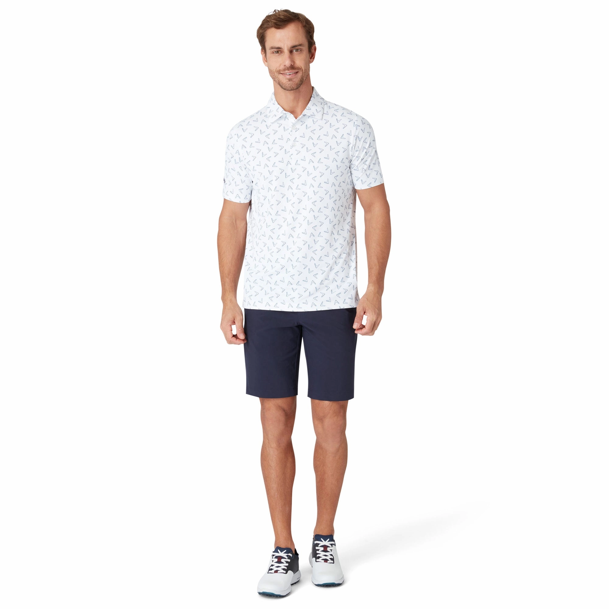 Callaway Golf All Over Large Chev Print Shirt