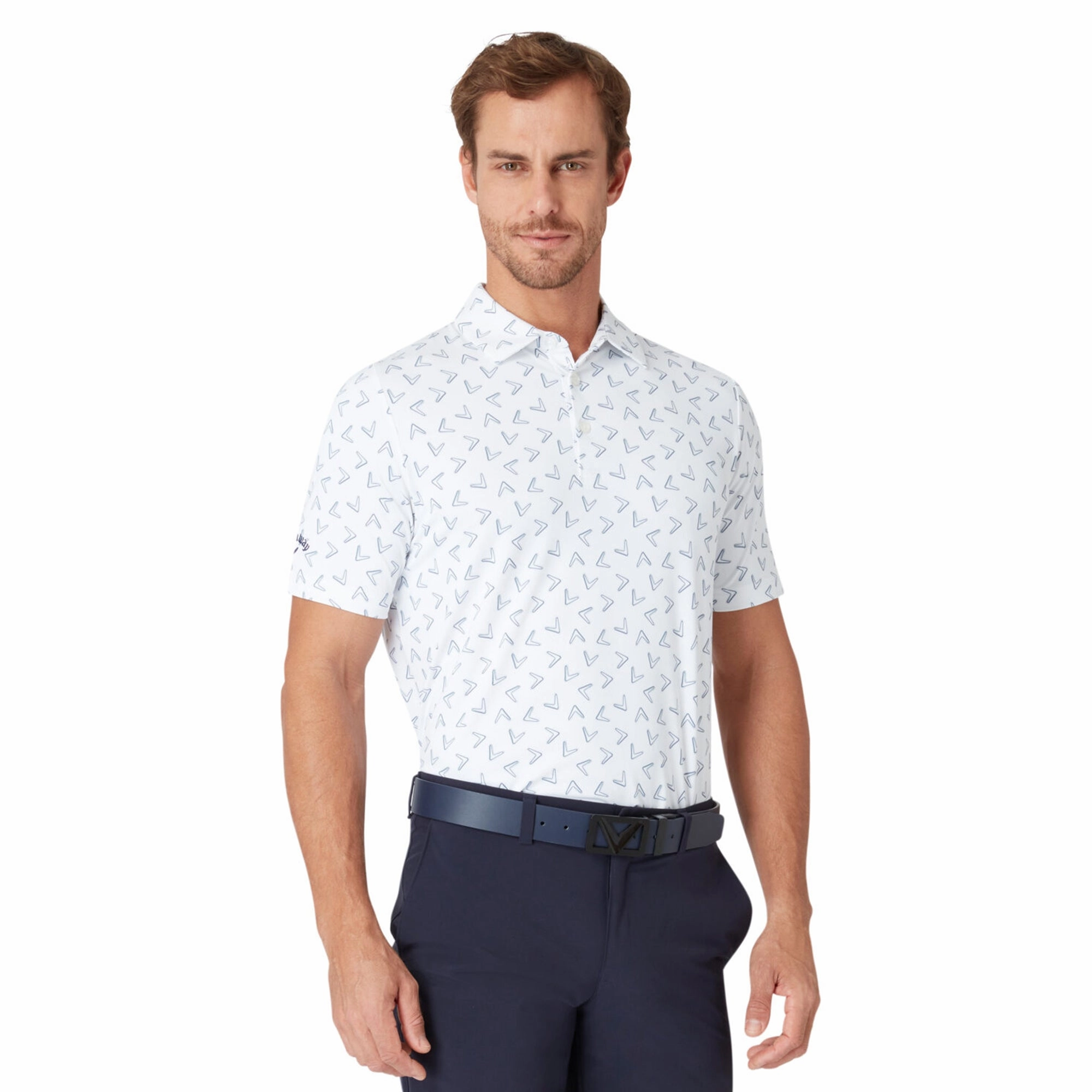 Callaway Golf All Over Large Chev Print Shirt