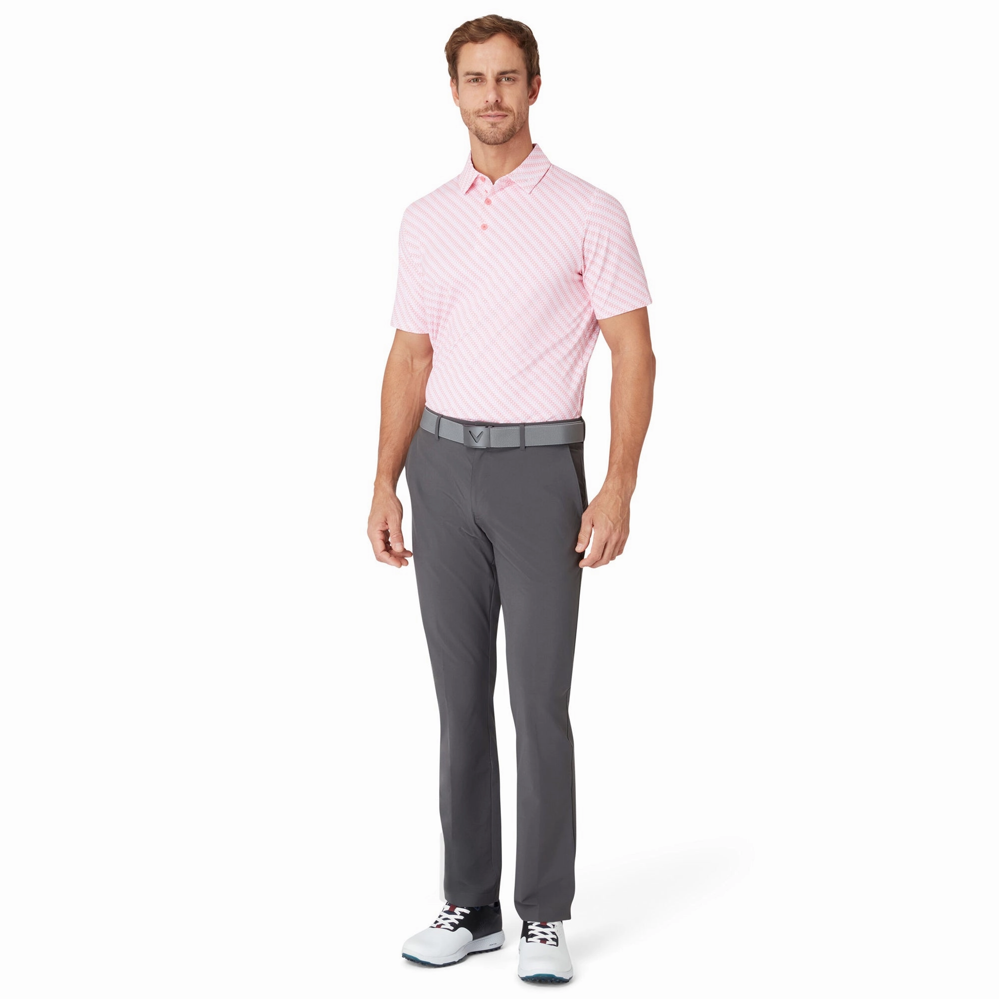 Callaway Golf Chev Twill Print Polo Shirt