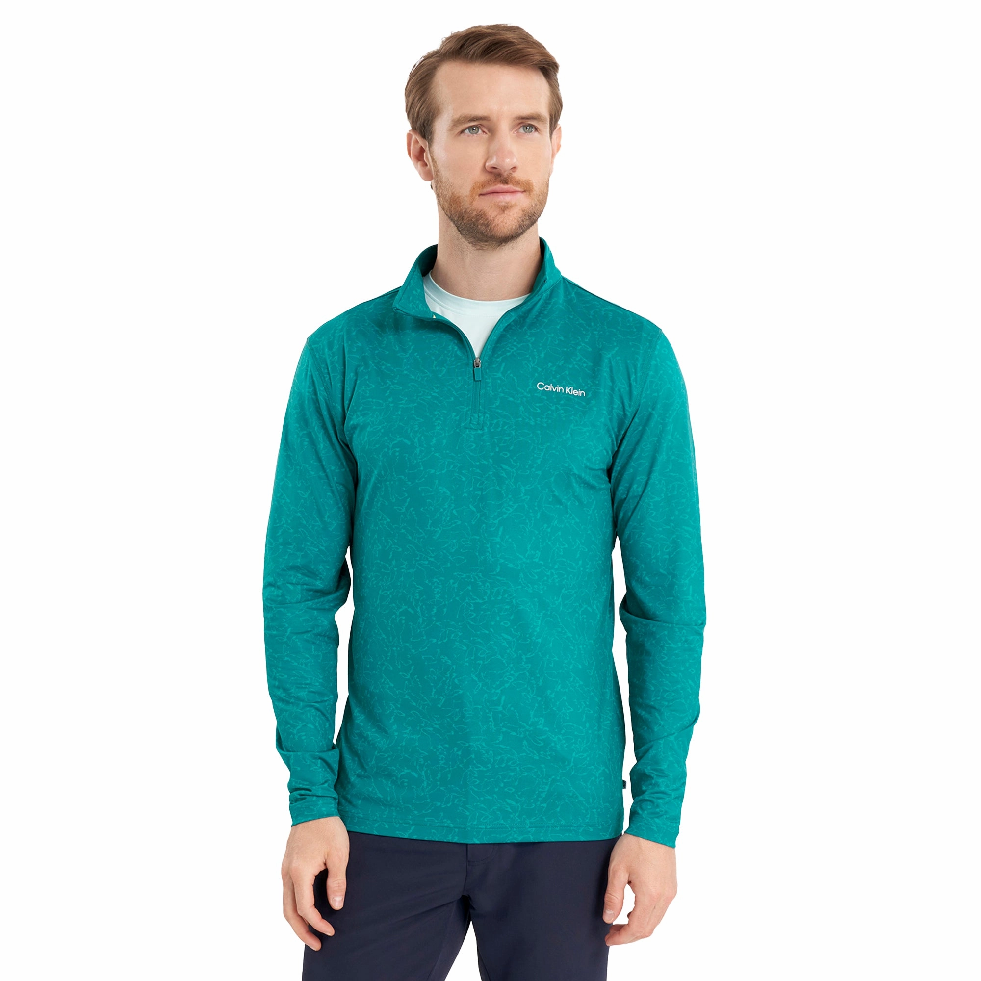 Calvin Klein Golf Printed Newport 1/2 Zip