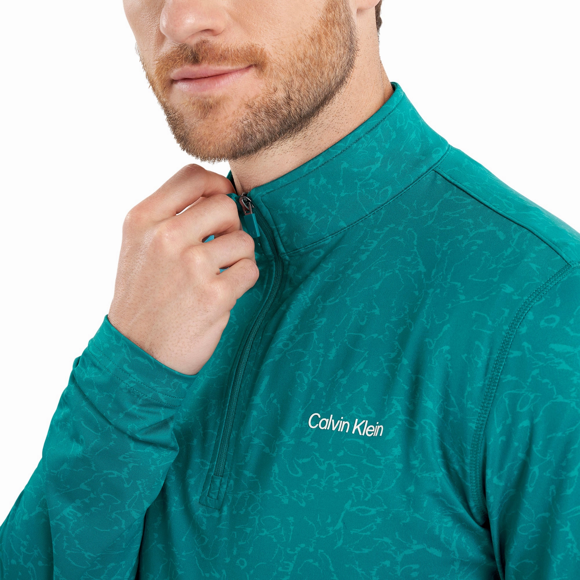 Calvin Klein Golf Printed Newport 1/2 Zip