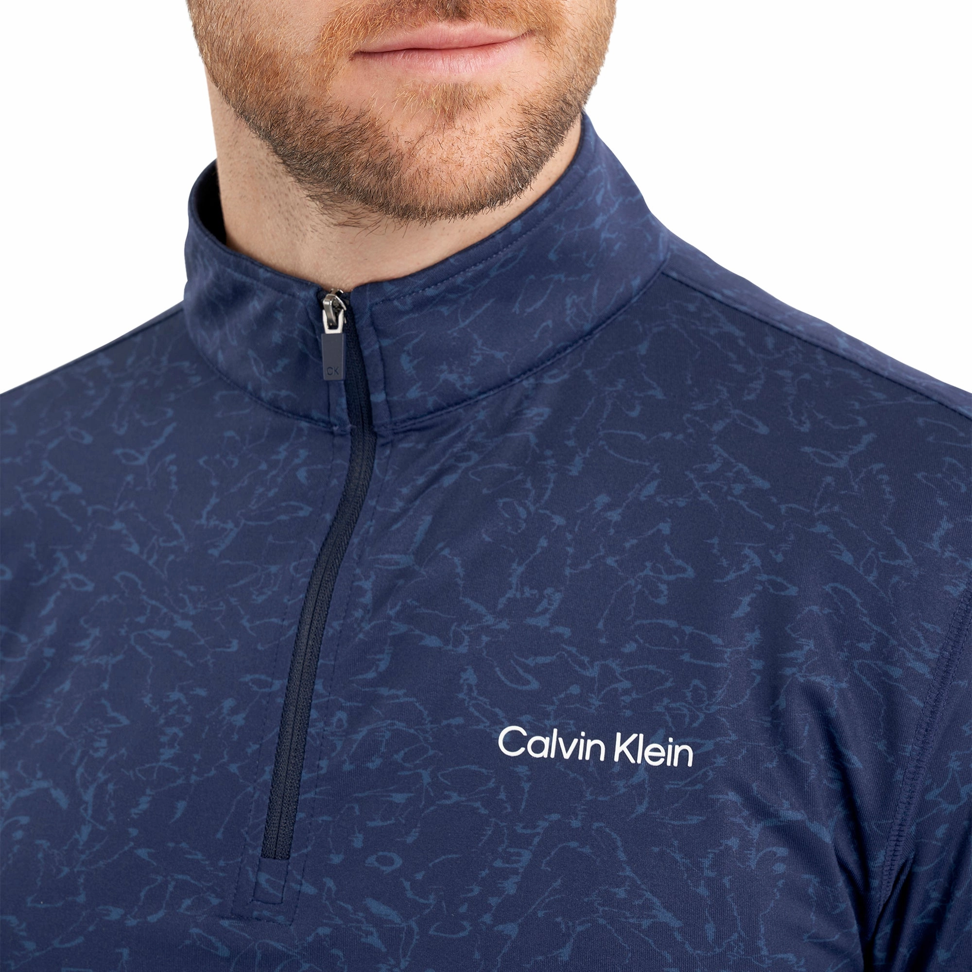 Calvin Klein Golf Printed Newport 1/2 Zip