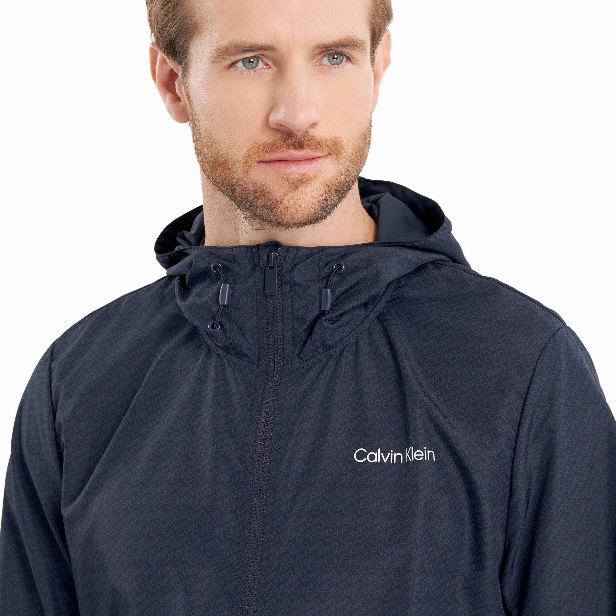 Calvin Klein Golf Printed Windbreaker Jacket