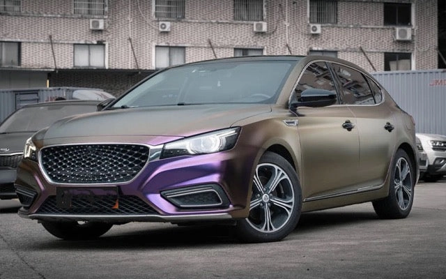 Color Shift Diamond Gray Purple Vinyl Wrap