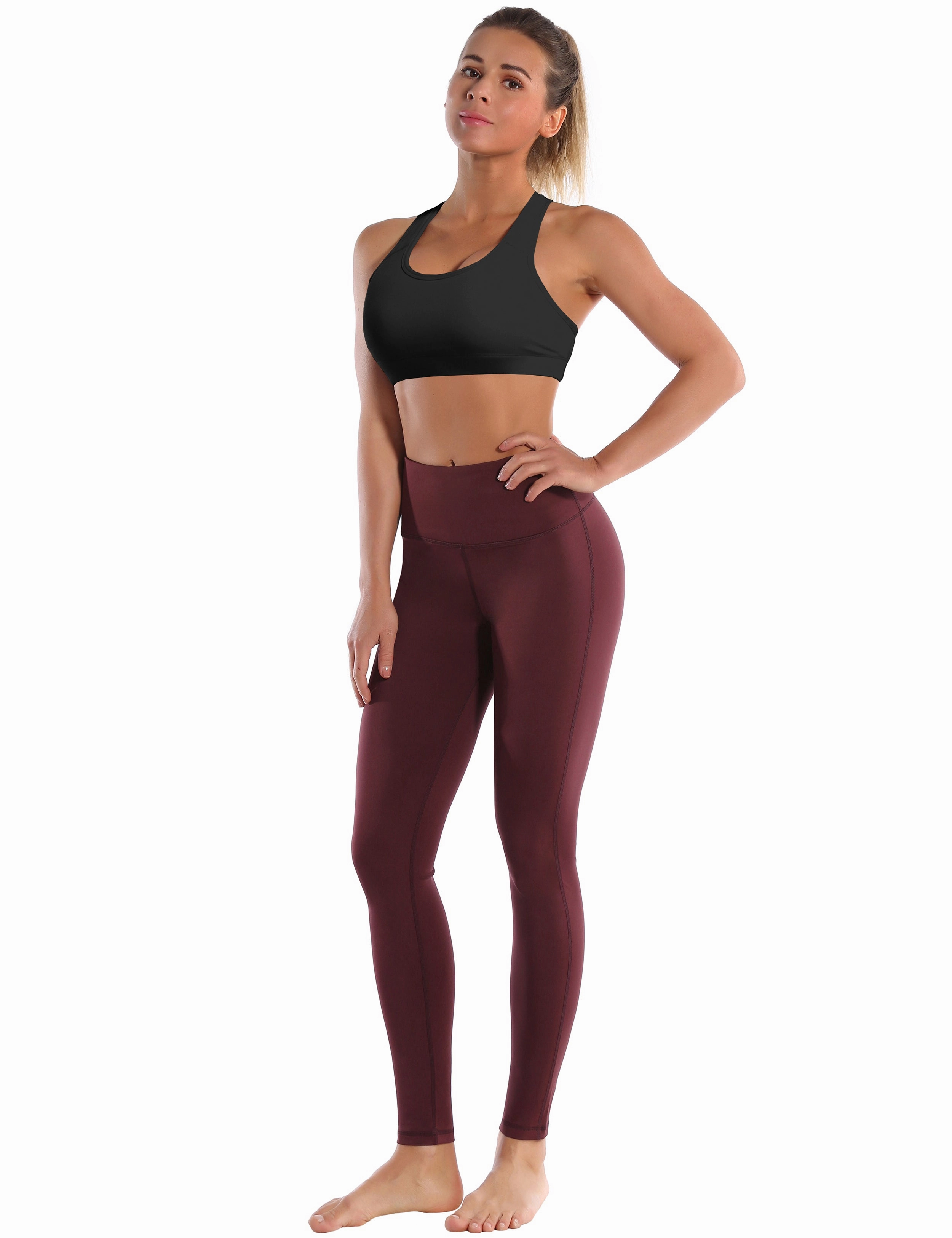 Compression Racerback Sports Bras black ins_Golf