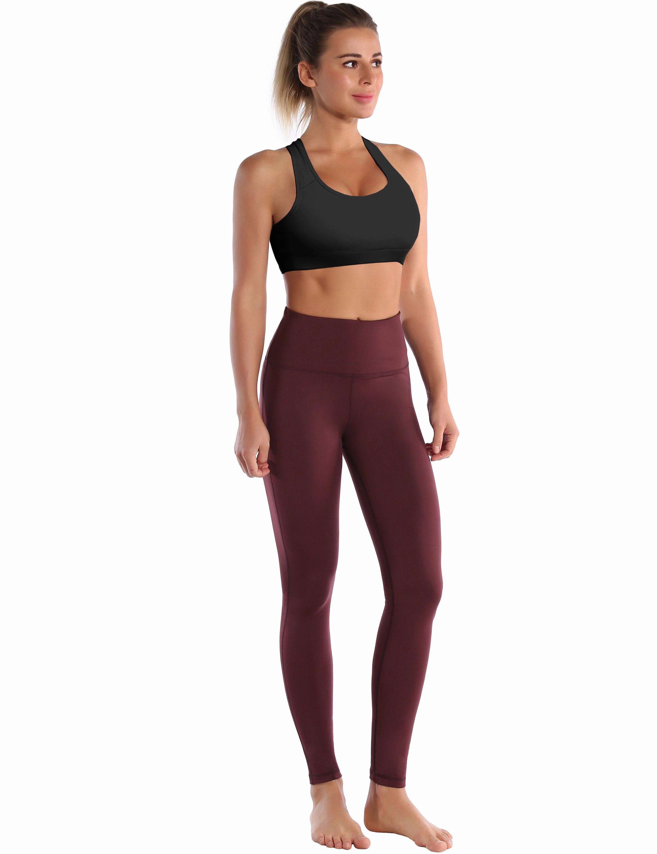 Compression Racerback Sports Bras black ins_Golf