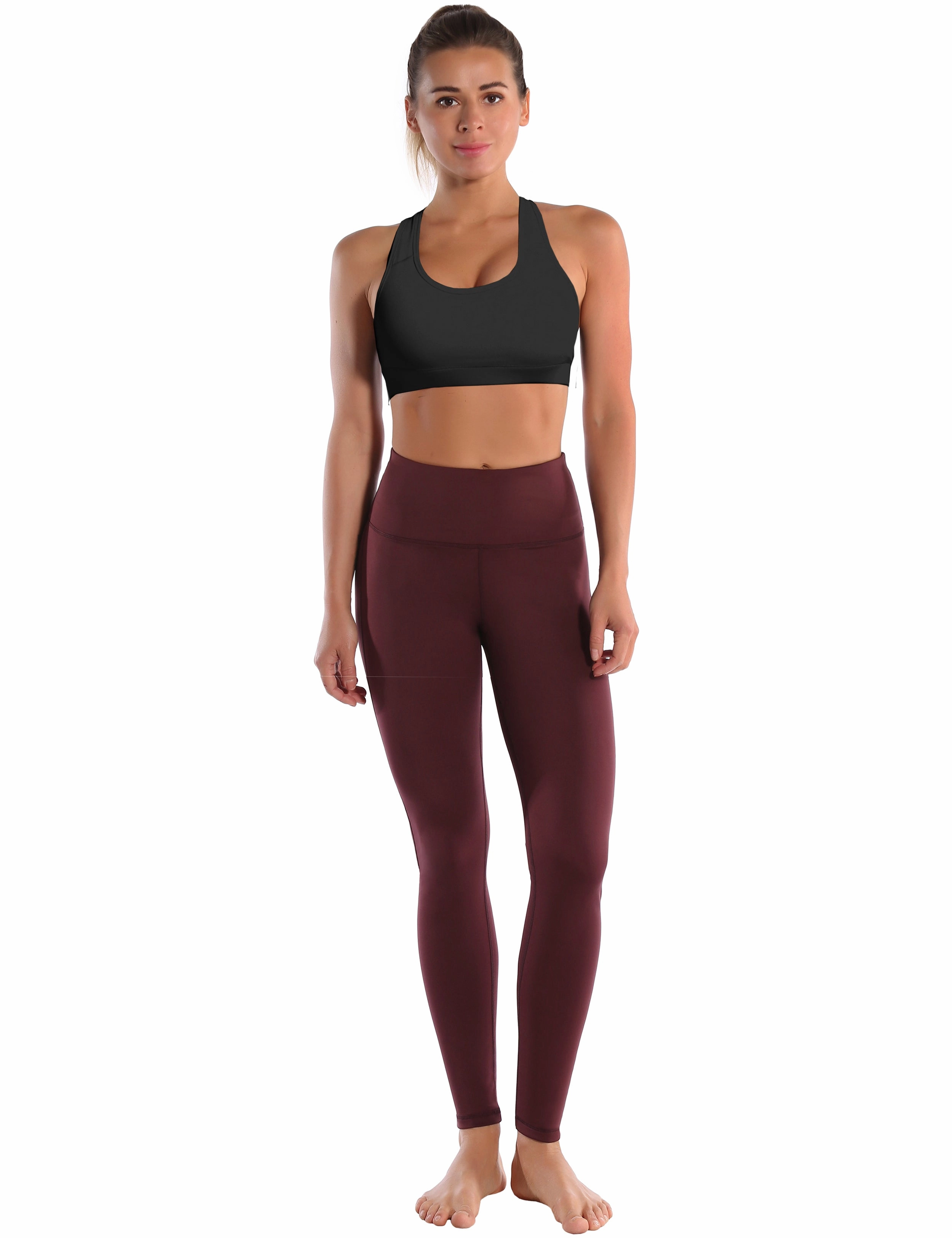 Compression Racerback Sports Bras black ins_Golf