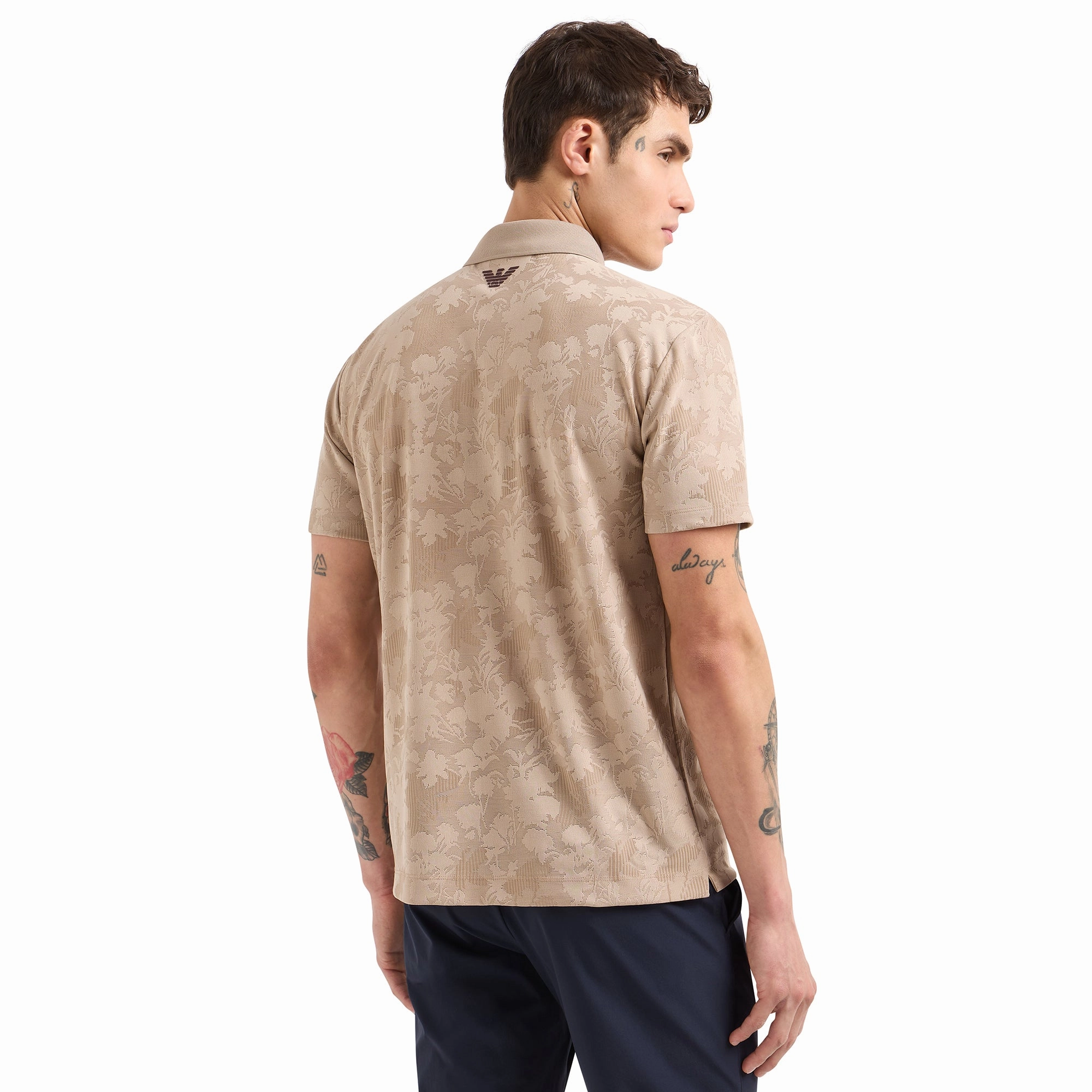 Emporio Armani EA7 Golf Pro Jacquard Polo Shirt