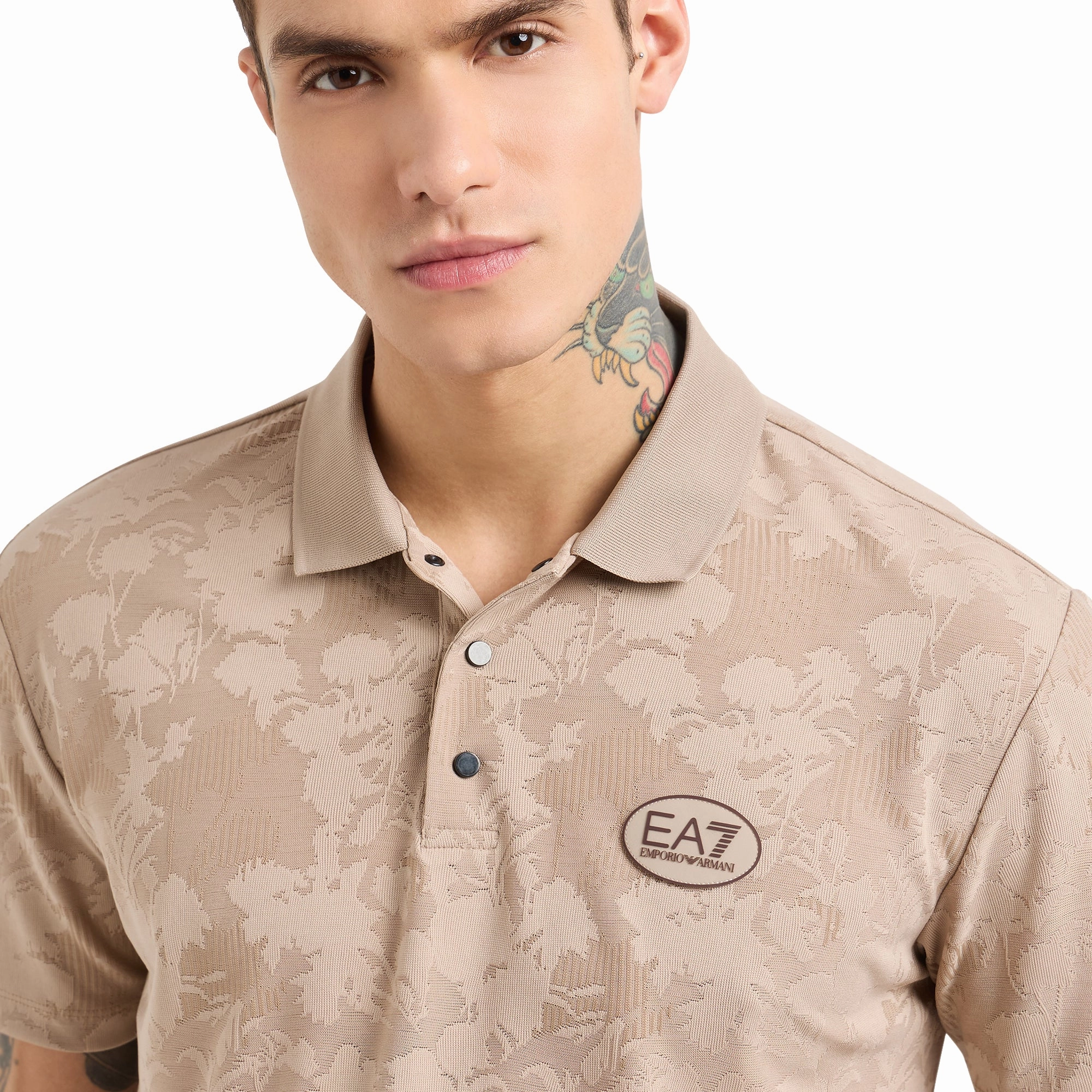Emporio Armani EA7 Golf Pro Jacquard Polo Shirt