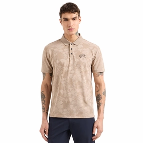 Emporio Armani EA7 Golf Pro Jacquard Polo Shirt