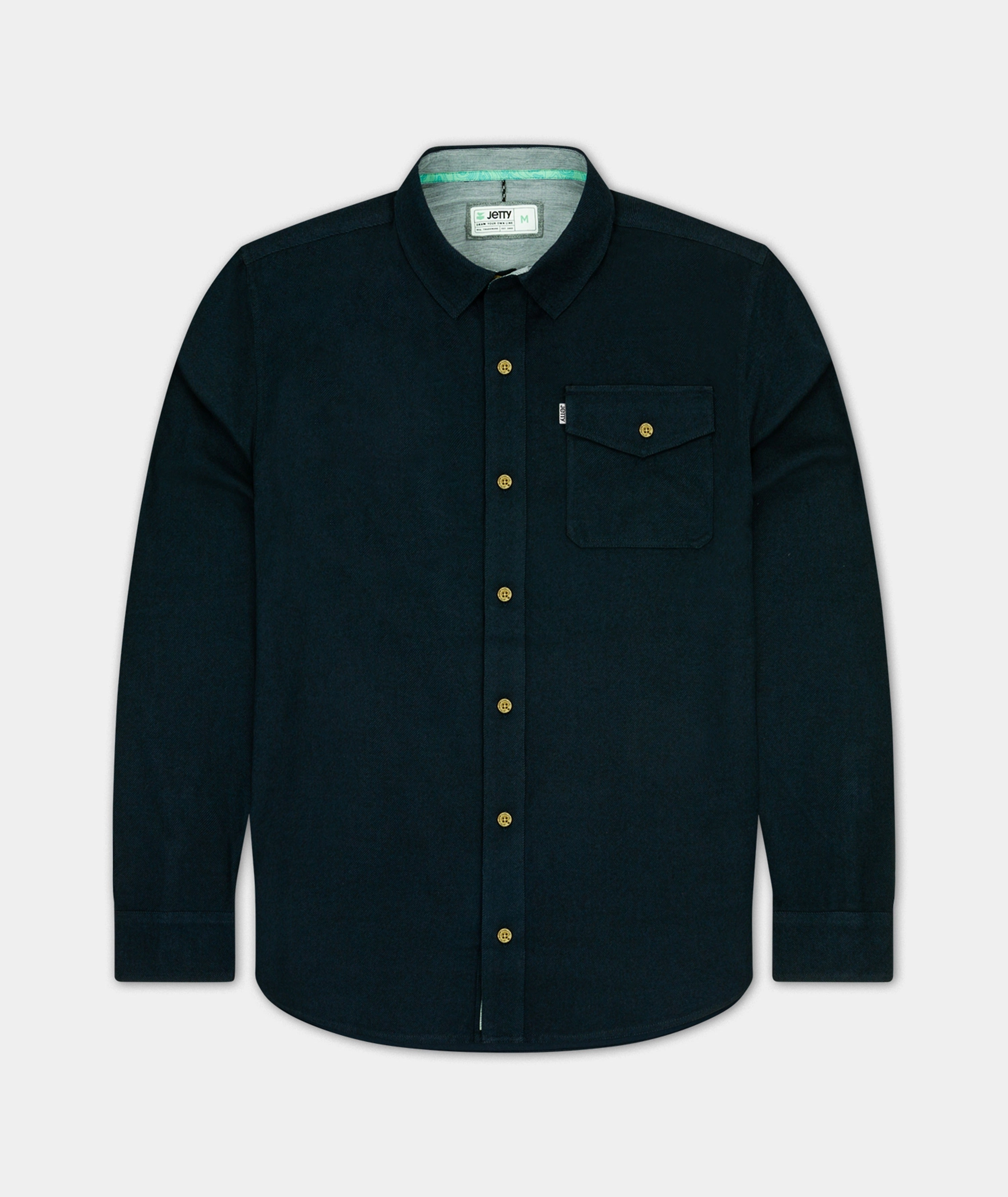 Essex Oyster Twill Shirt - Black