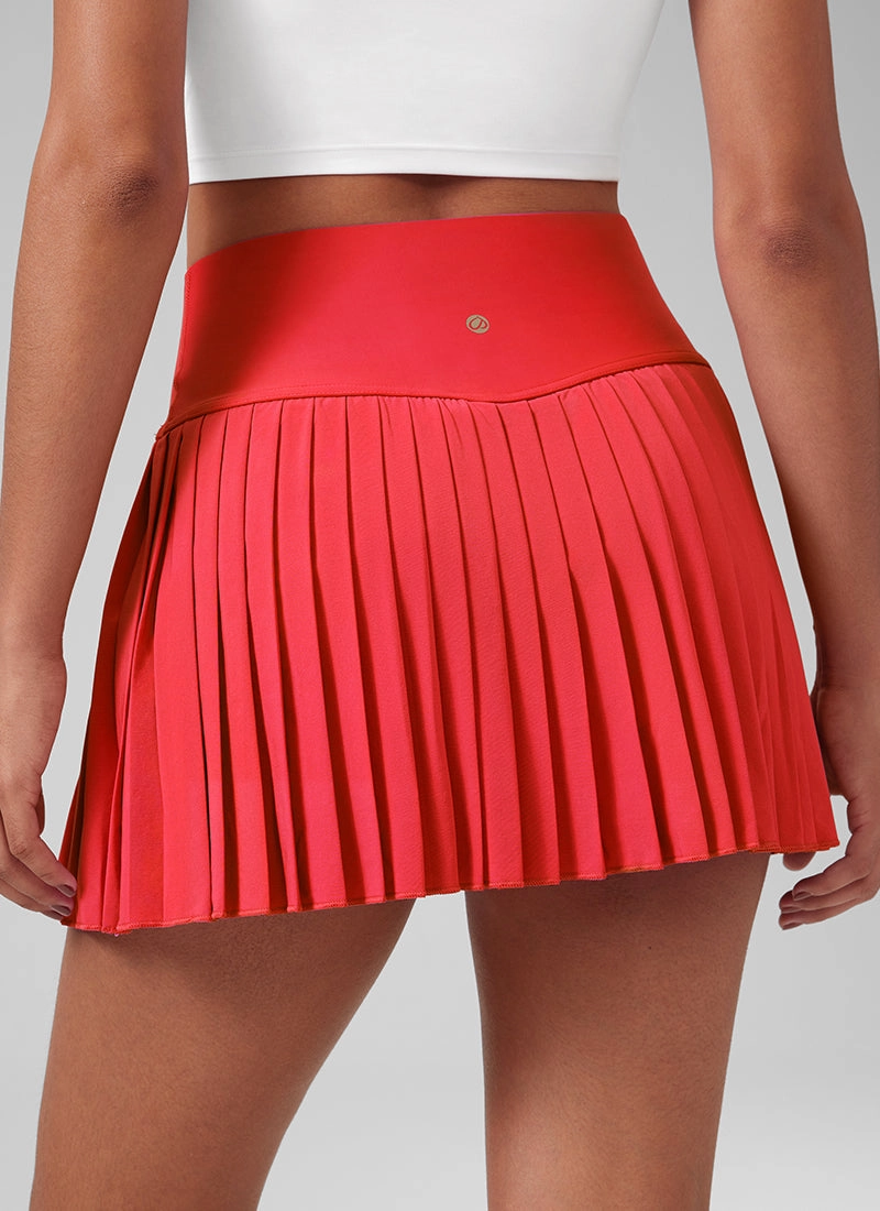 Feathery-Fit Soft High Waist Pleated Tennis Skirt 14''