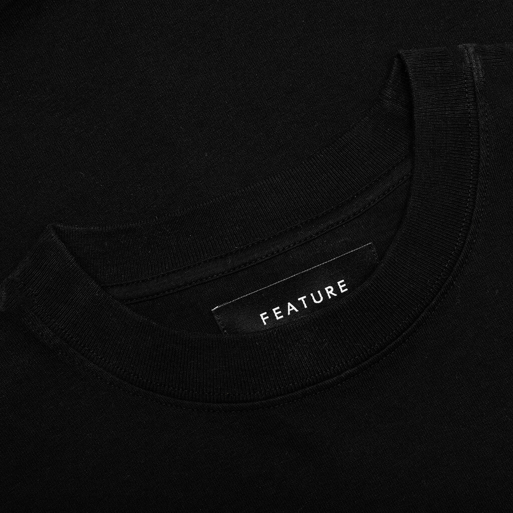Feature x Wynn Logo Lock Up Tee - Black