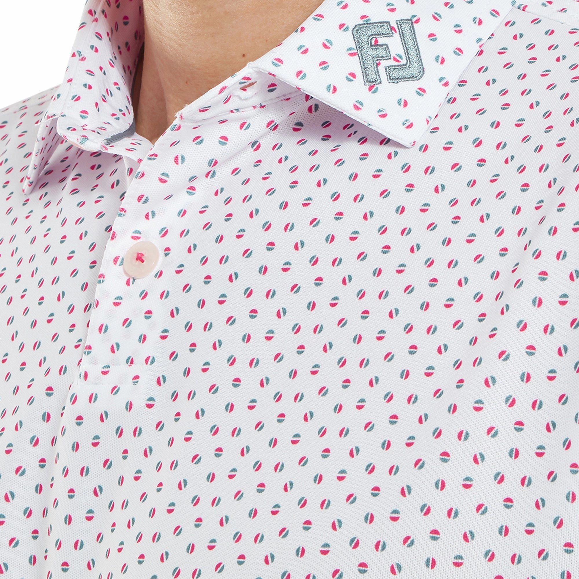 FootJoy Bounce Print Pique Golf Shirt