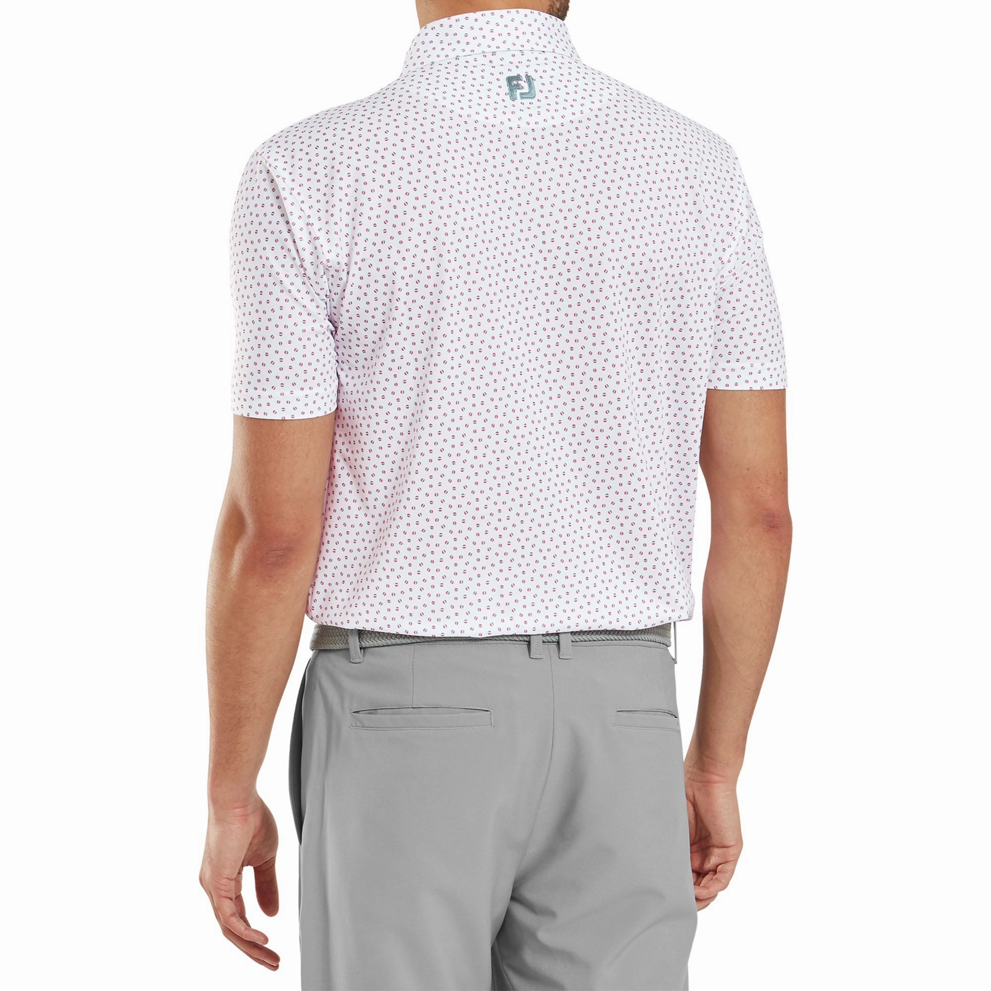 FootJoy Bounce Print Pique Golf Shirt