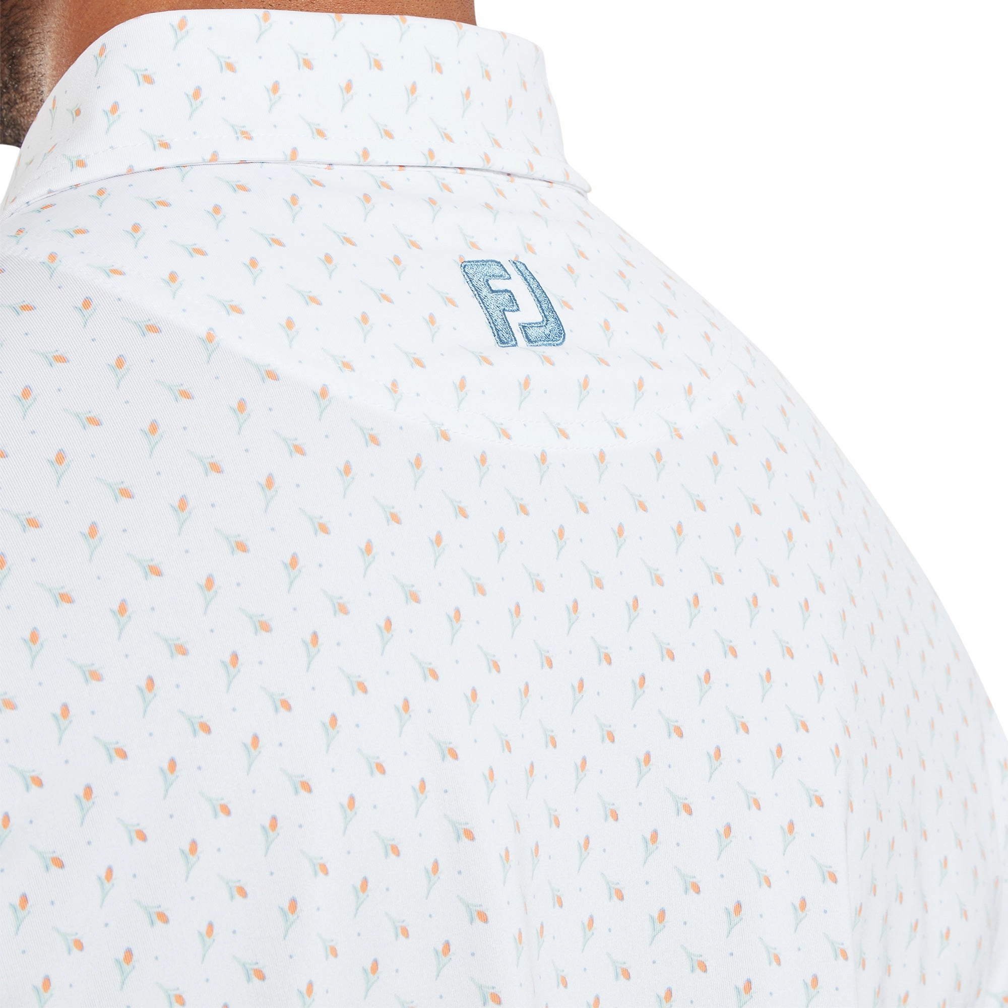 FootJoy Flower Bud Foulard Lisle Golf Shirt