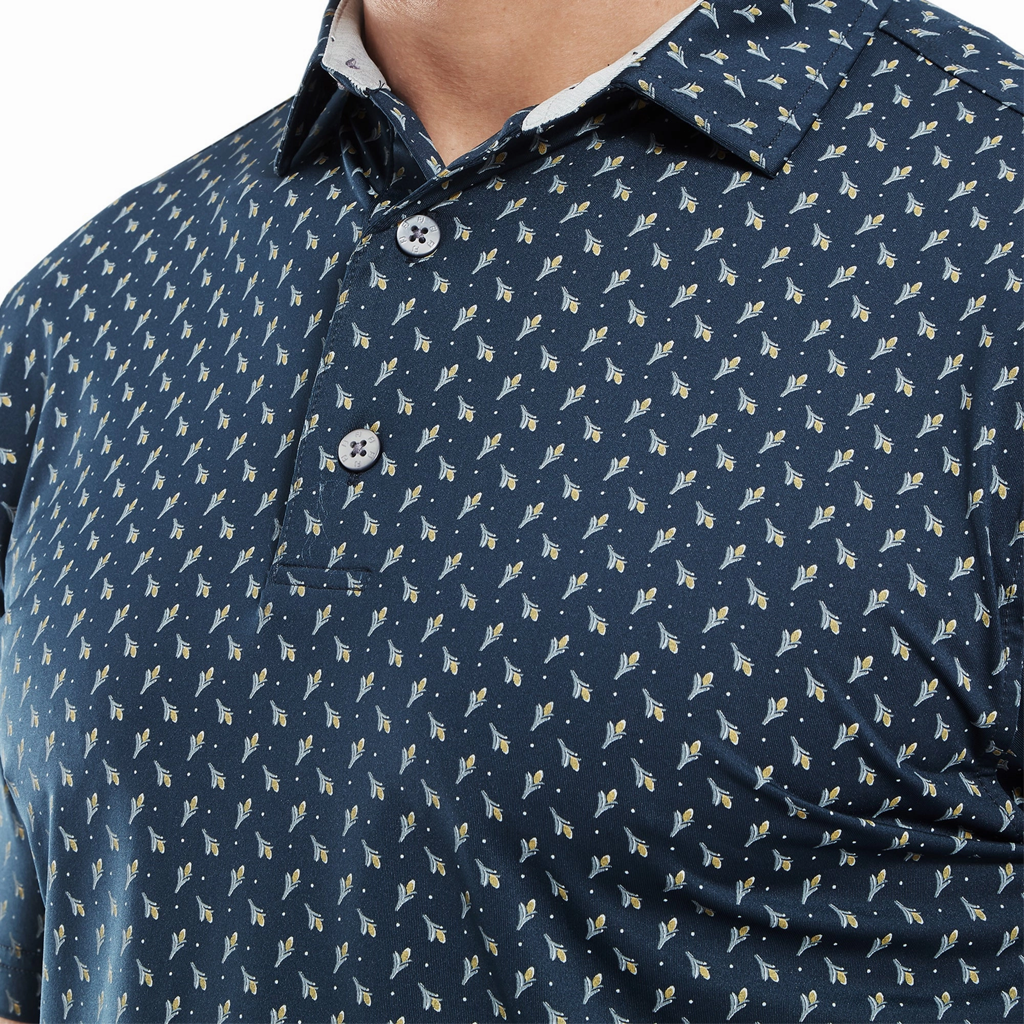 FootJoy Flower Bud Foulard Lisle Golf Shirt